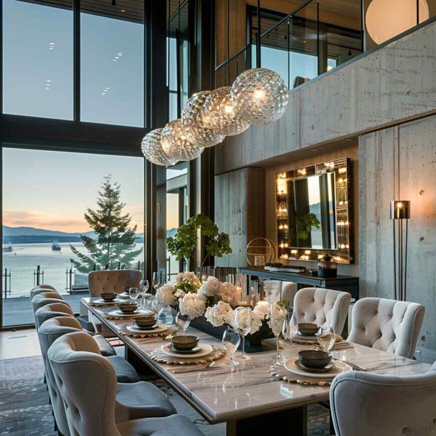 51 Dining Room Design Ideas that Embrace Bold Contrasts (Concept ...