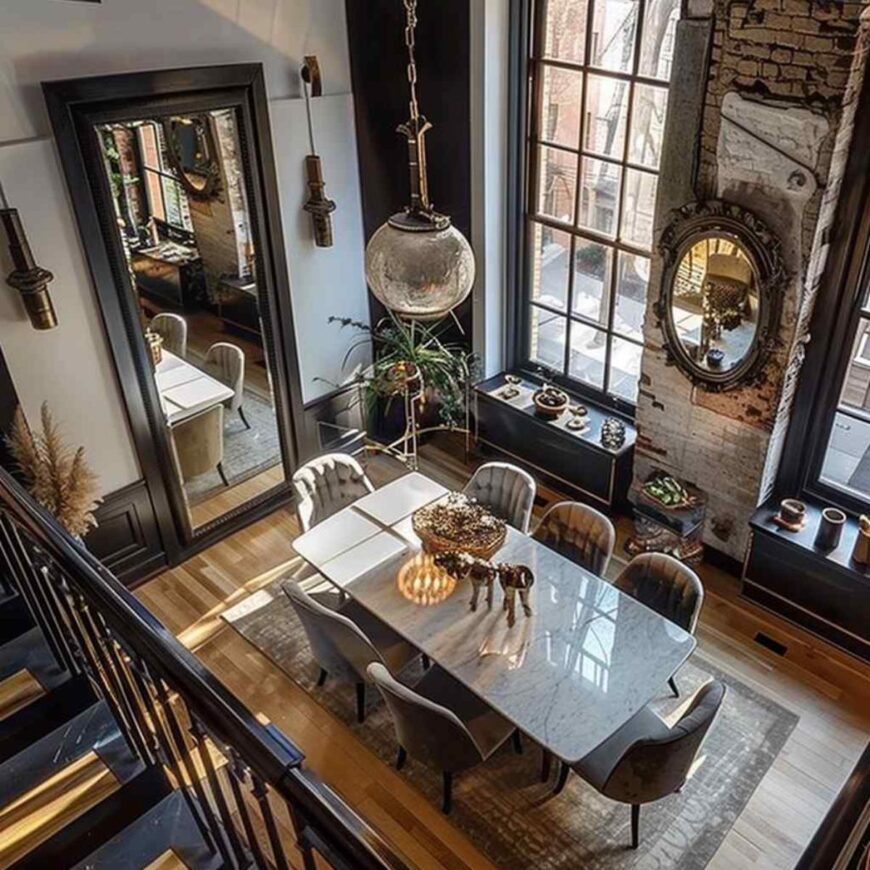 51 Dining Room Design Ideas that Embrace Bold Contrasts (Concept ...