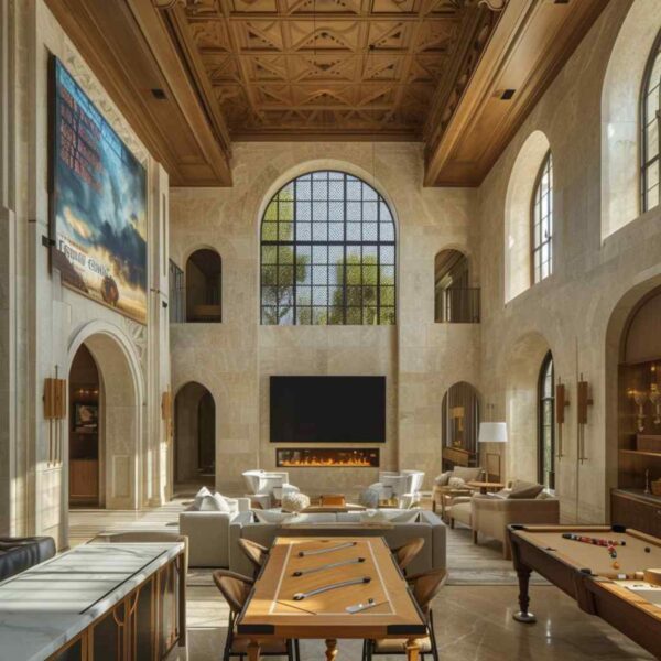 Exploring 44 Entertainment Rooms with Byzantine and Art Deco Fusion ...
