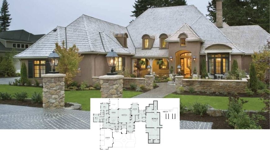 Step Into This Grand 4-Bedroom Chateau-Style Home with Timeless Elegance