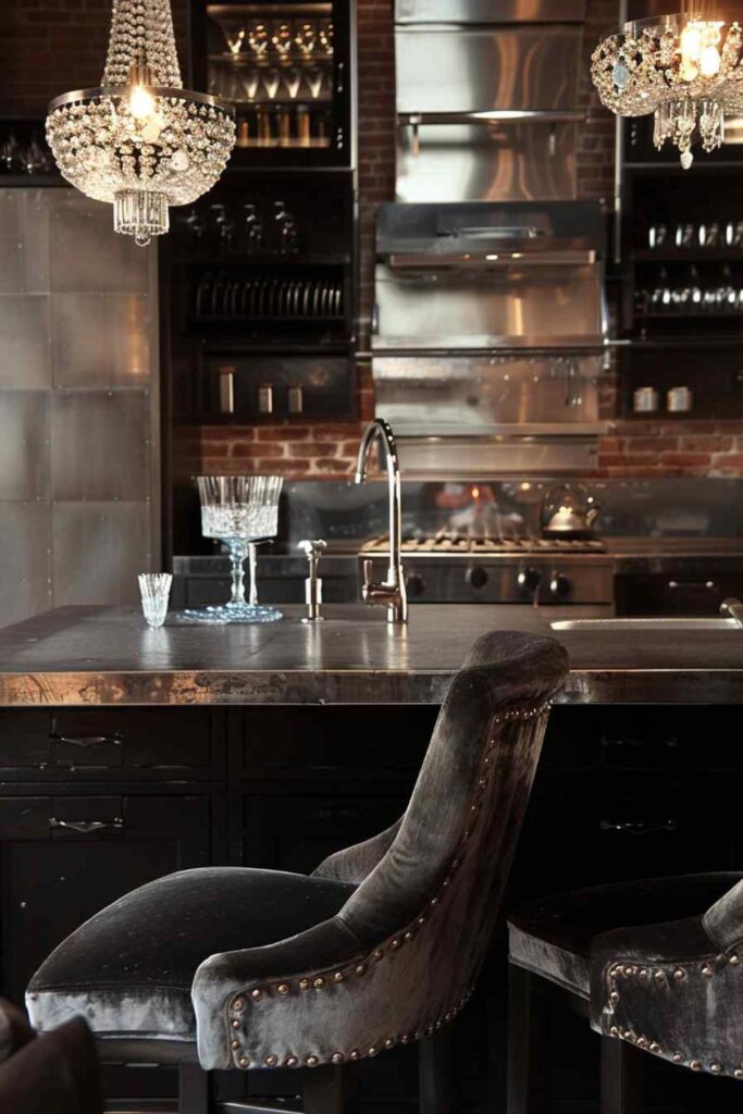 60 Industrial-Glam Kitchens Blend Bold and Beautiful Design Styles ...