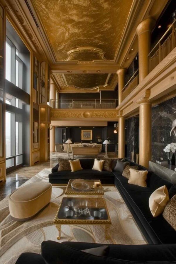 68 Living Room Layouts at the Crossroads of Art Deco and Byzantine ...