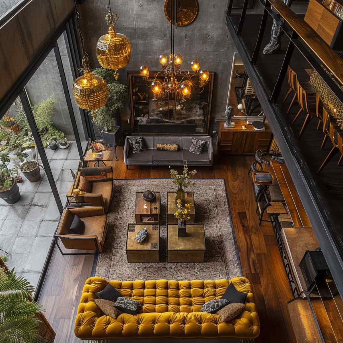 living room industrial