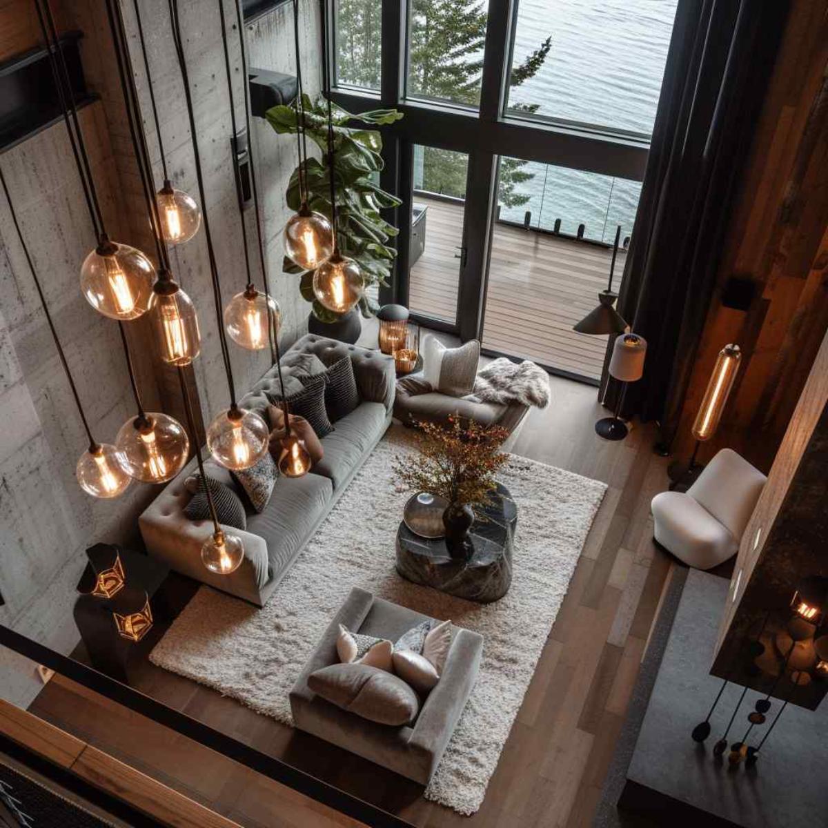 living room industrial