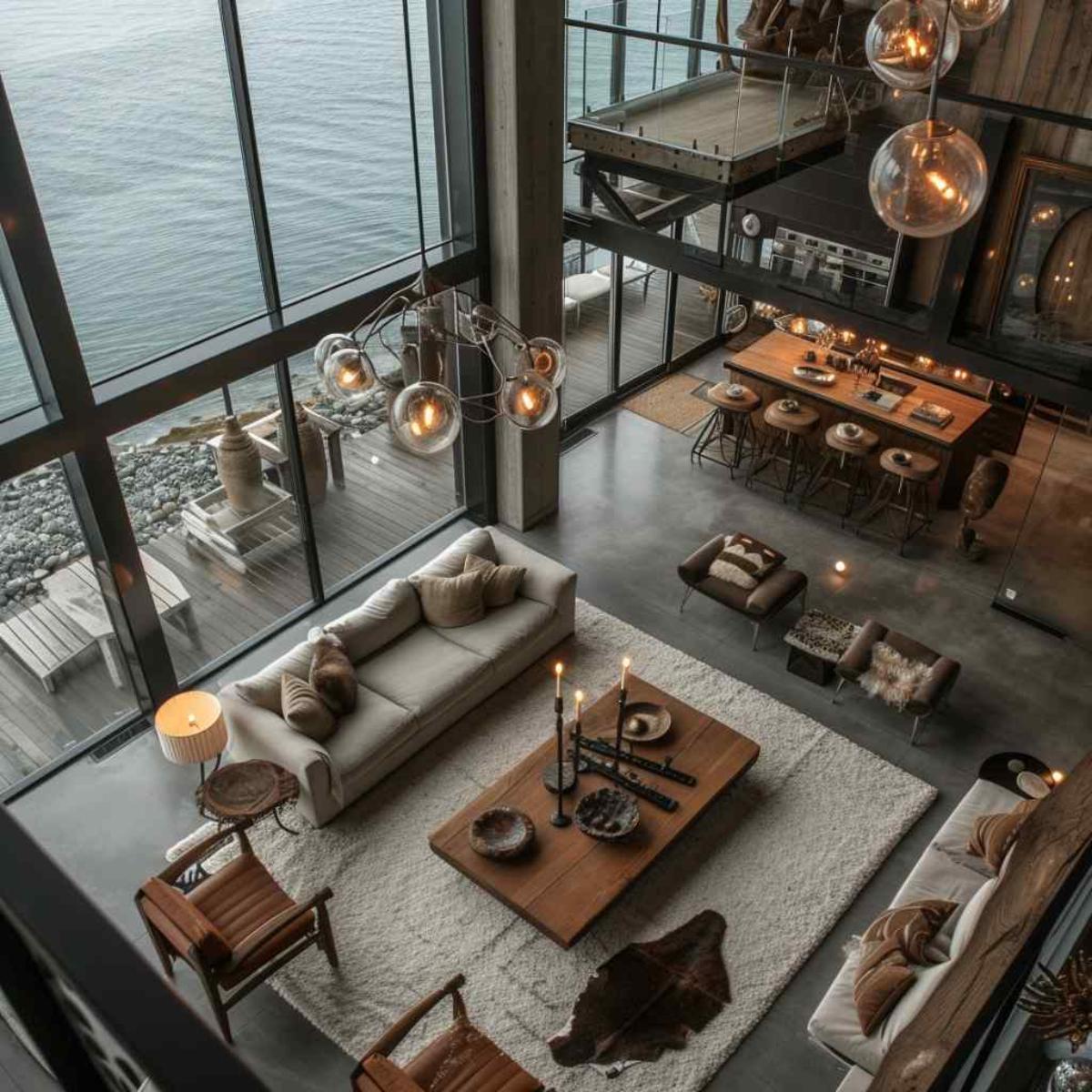 living room industrial