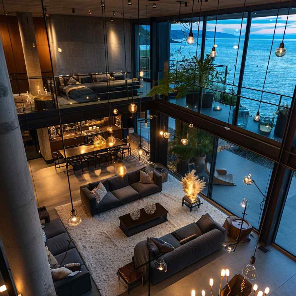 living room industrial