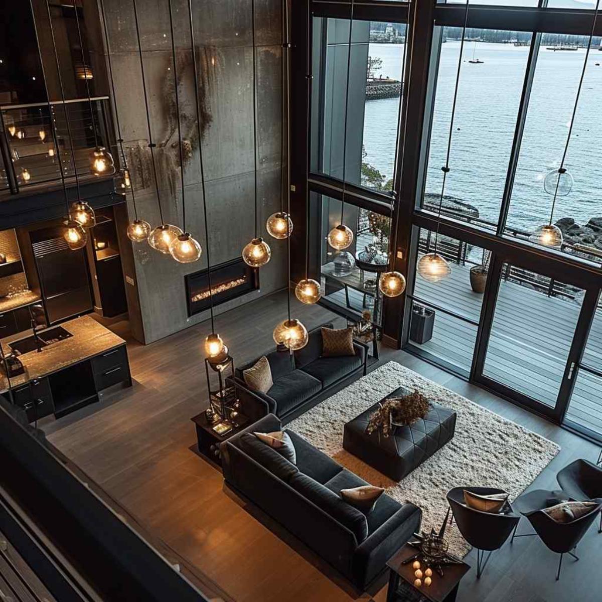 living room industrial