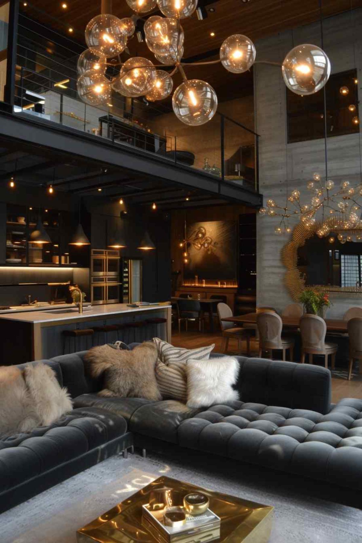 living room industrial