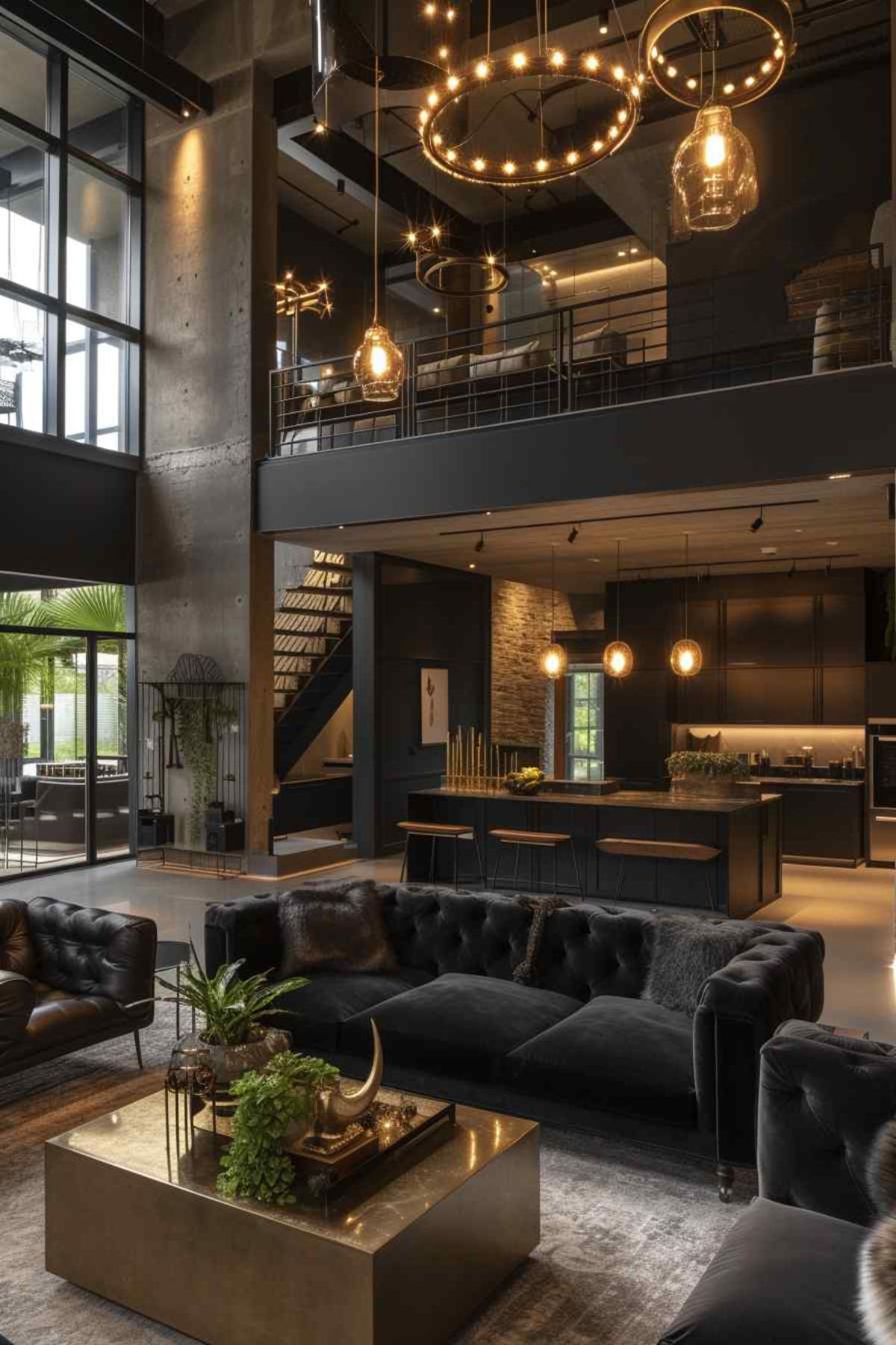 living room industrial