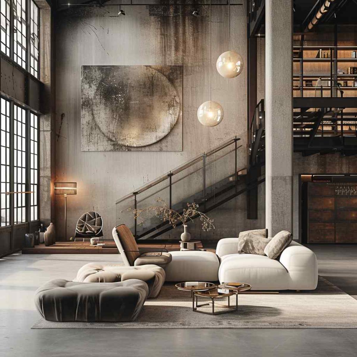 living room industrial