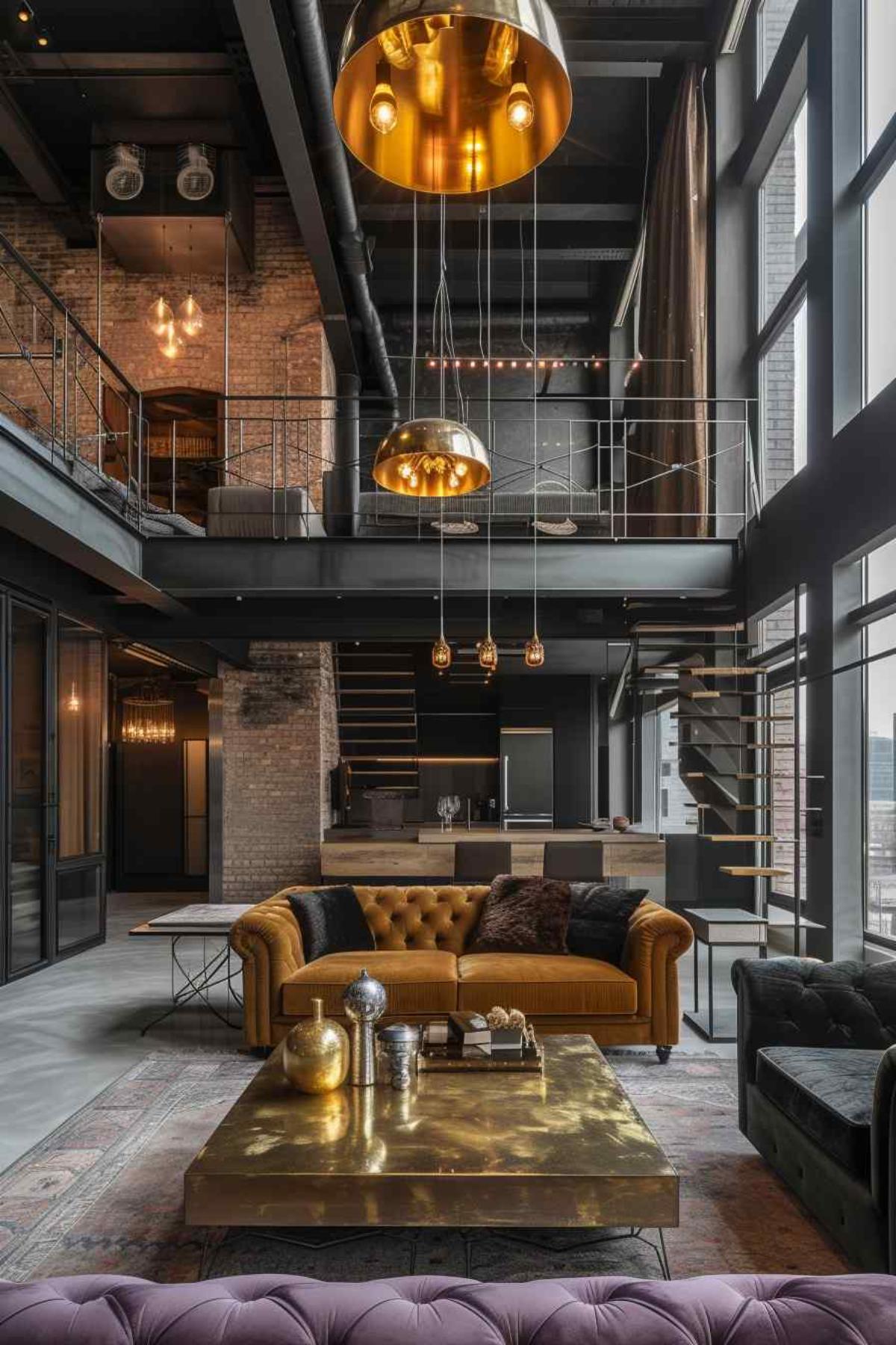 living room industrial
