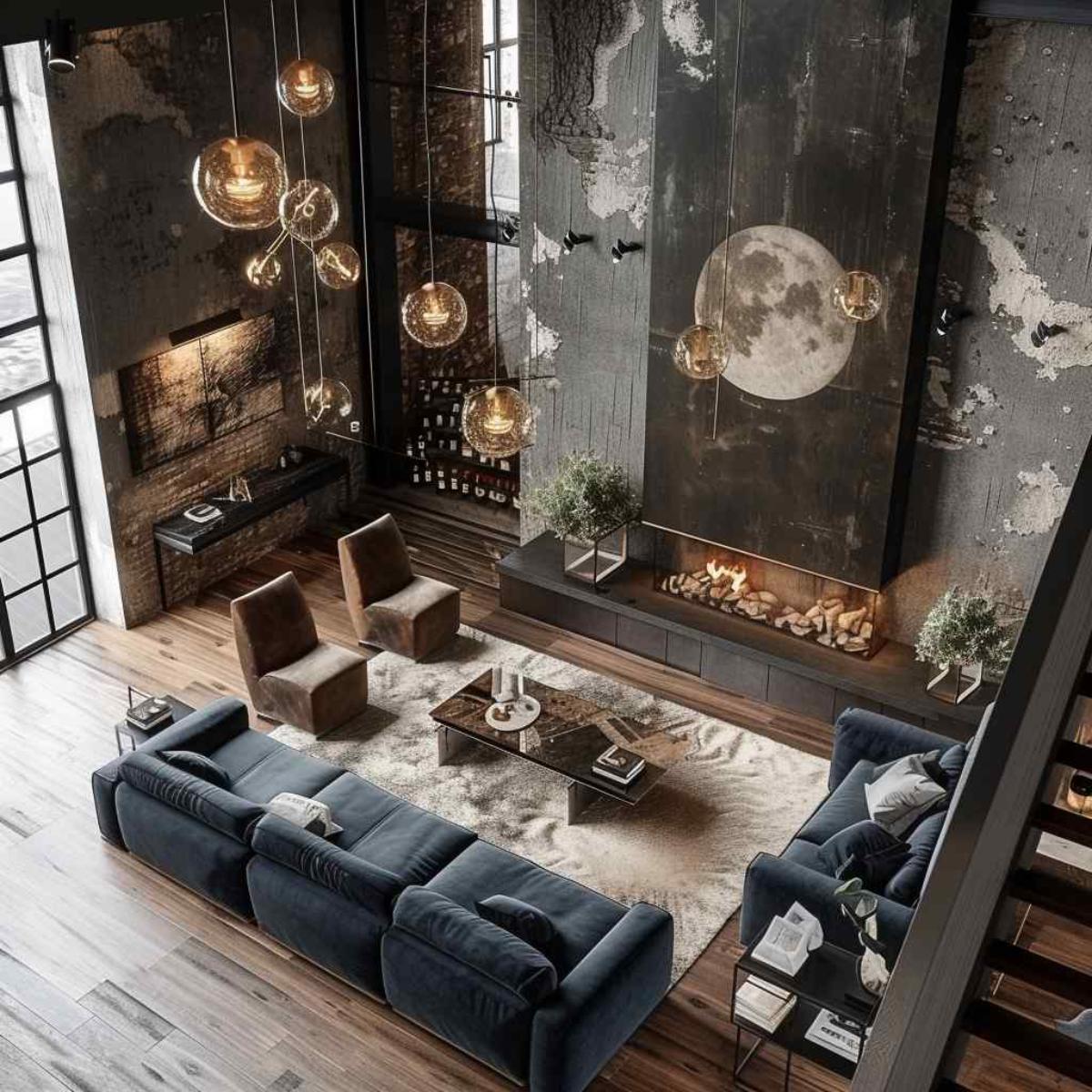living room industrial