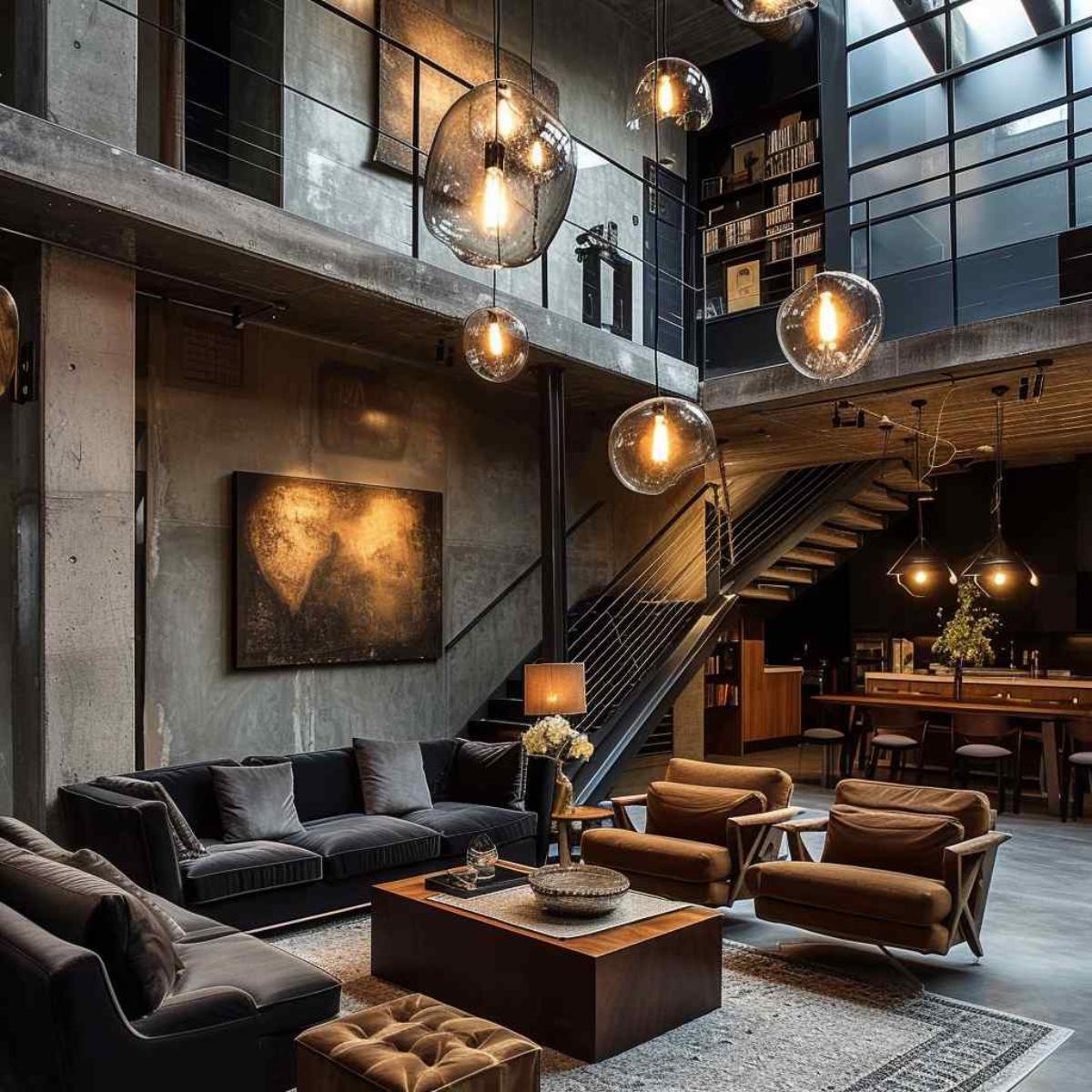 living room industrial