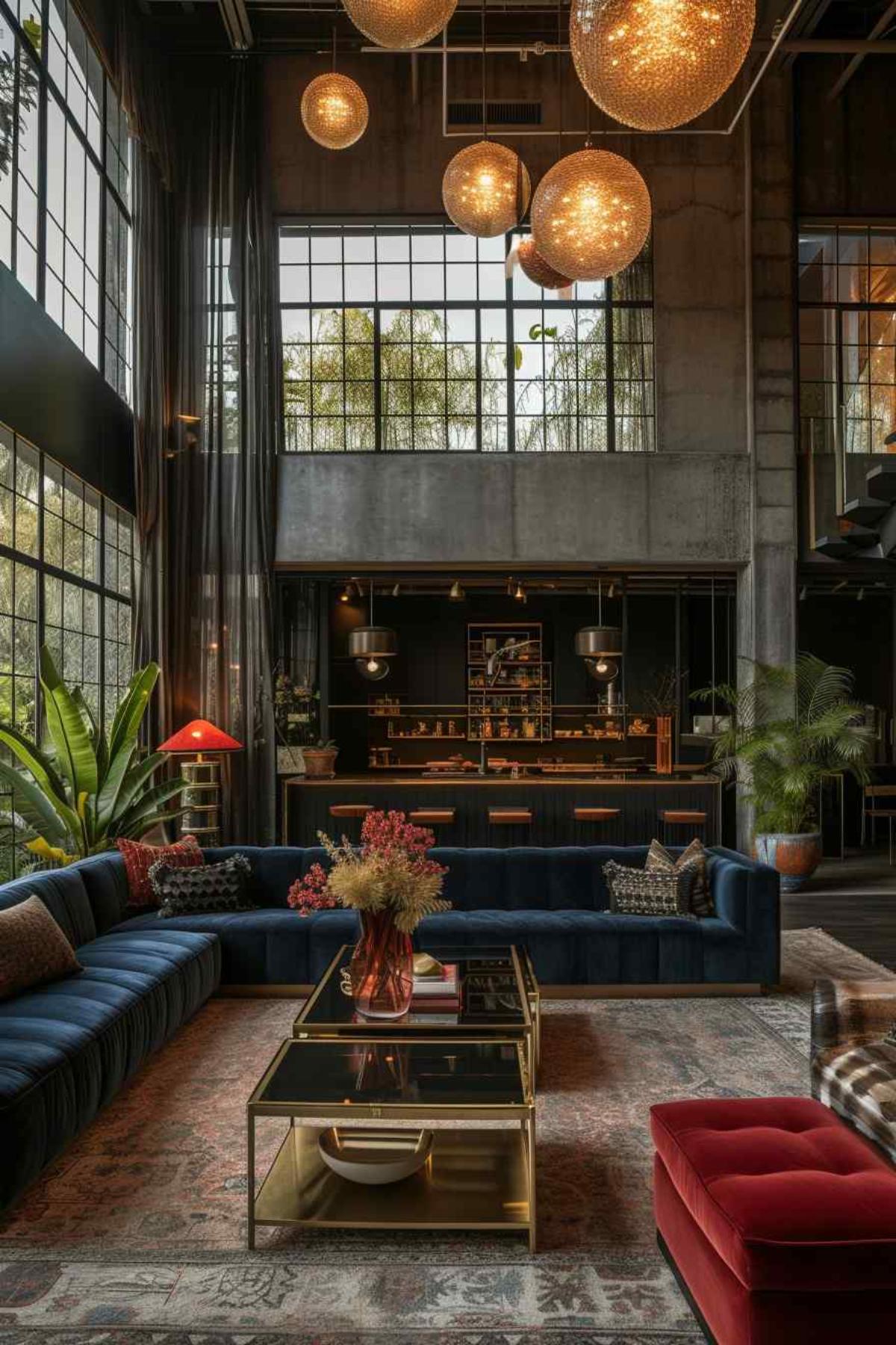 living room industrial