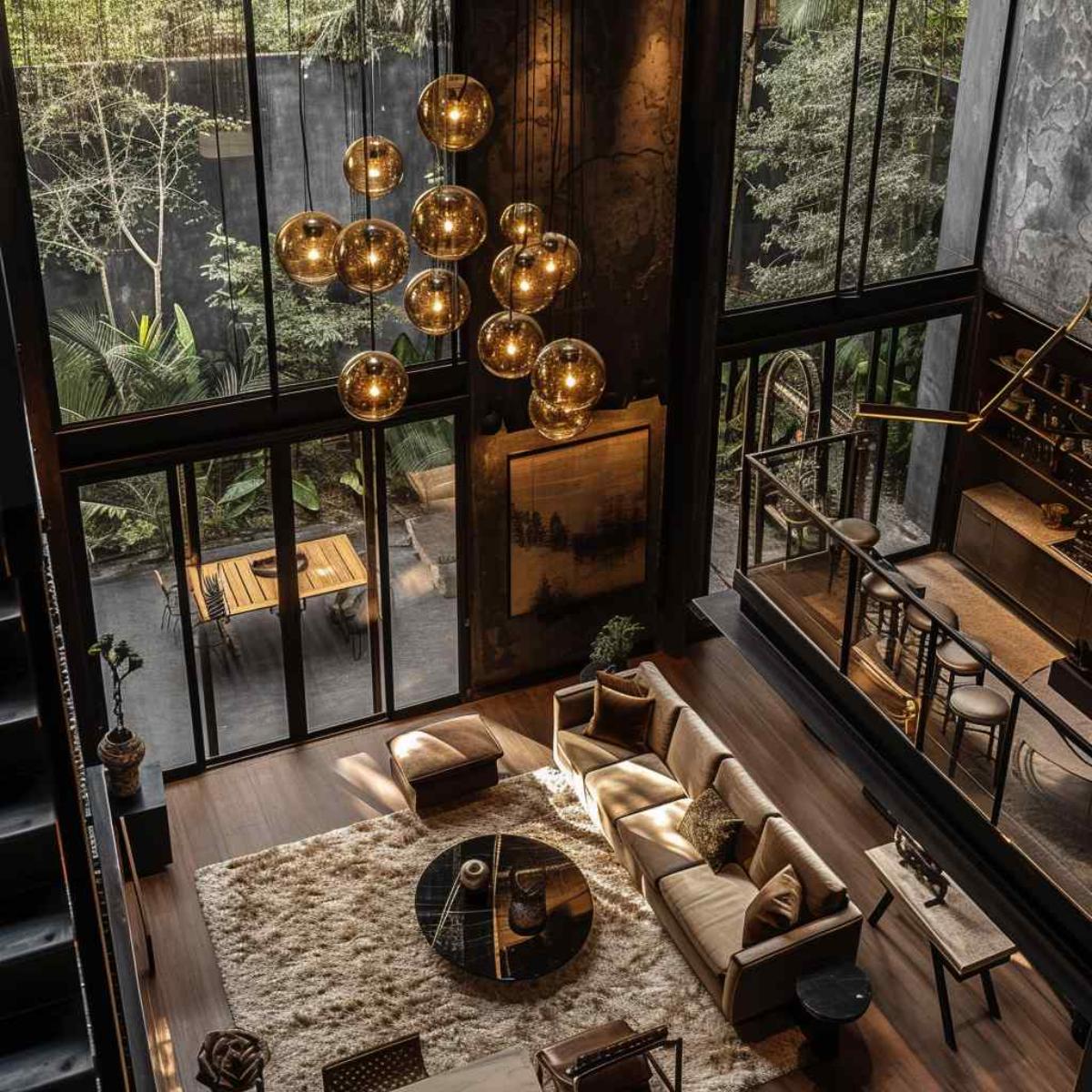 living room industrial