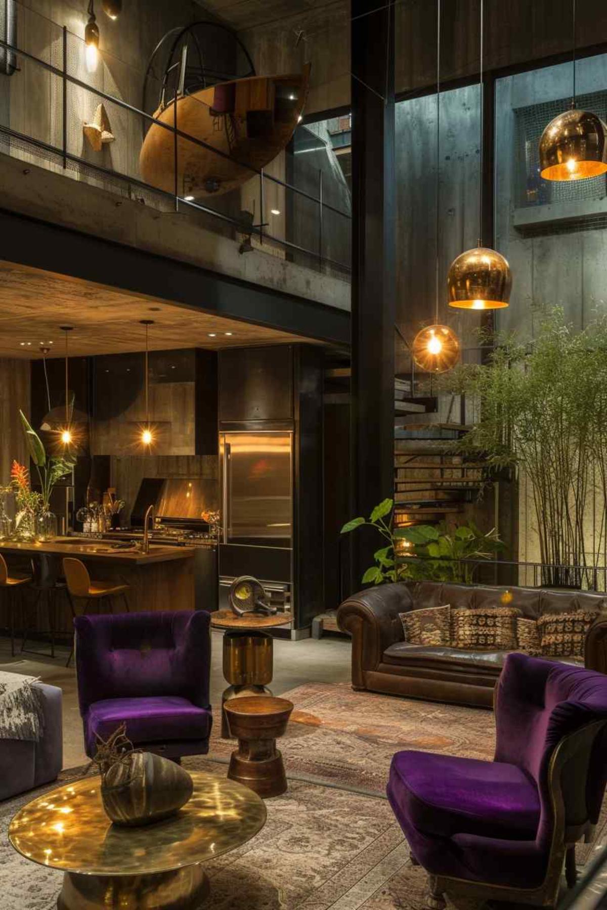 living room industrial