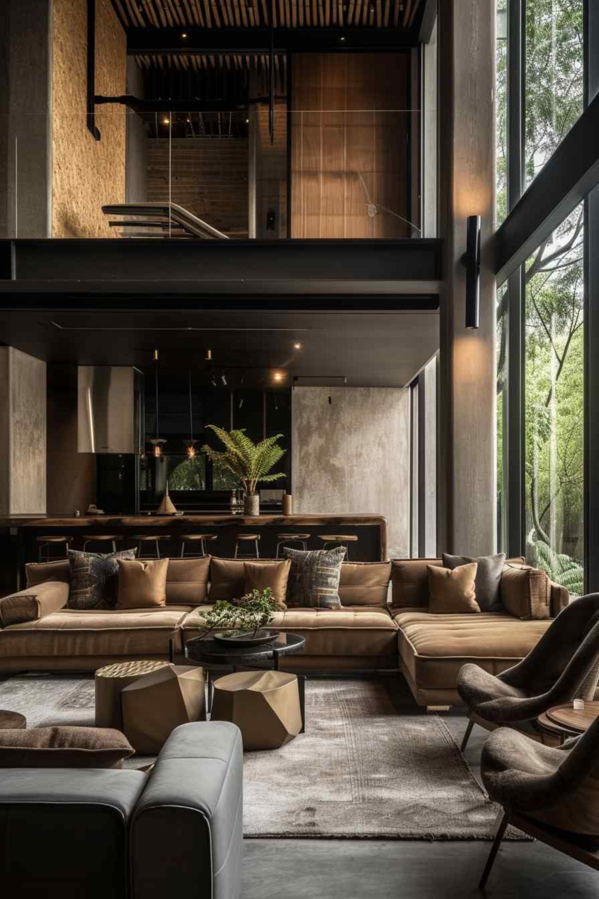 living room industrial