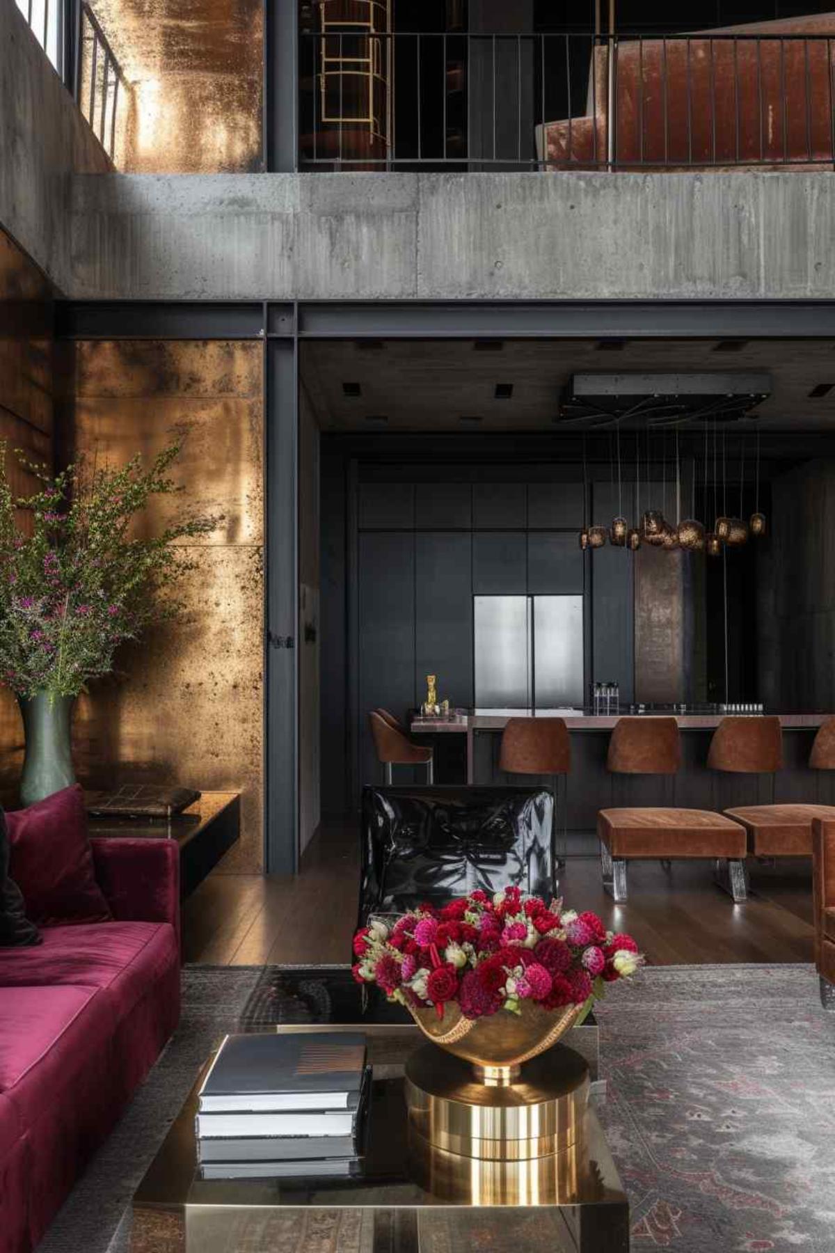living room industrial