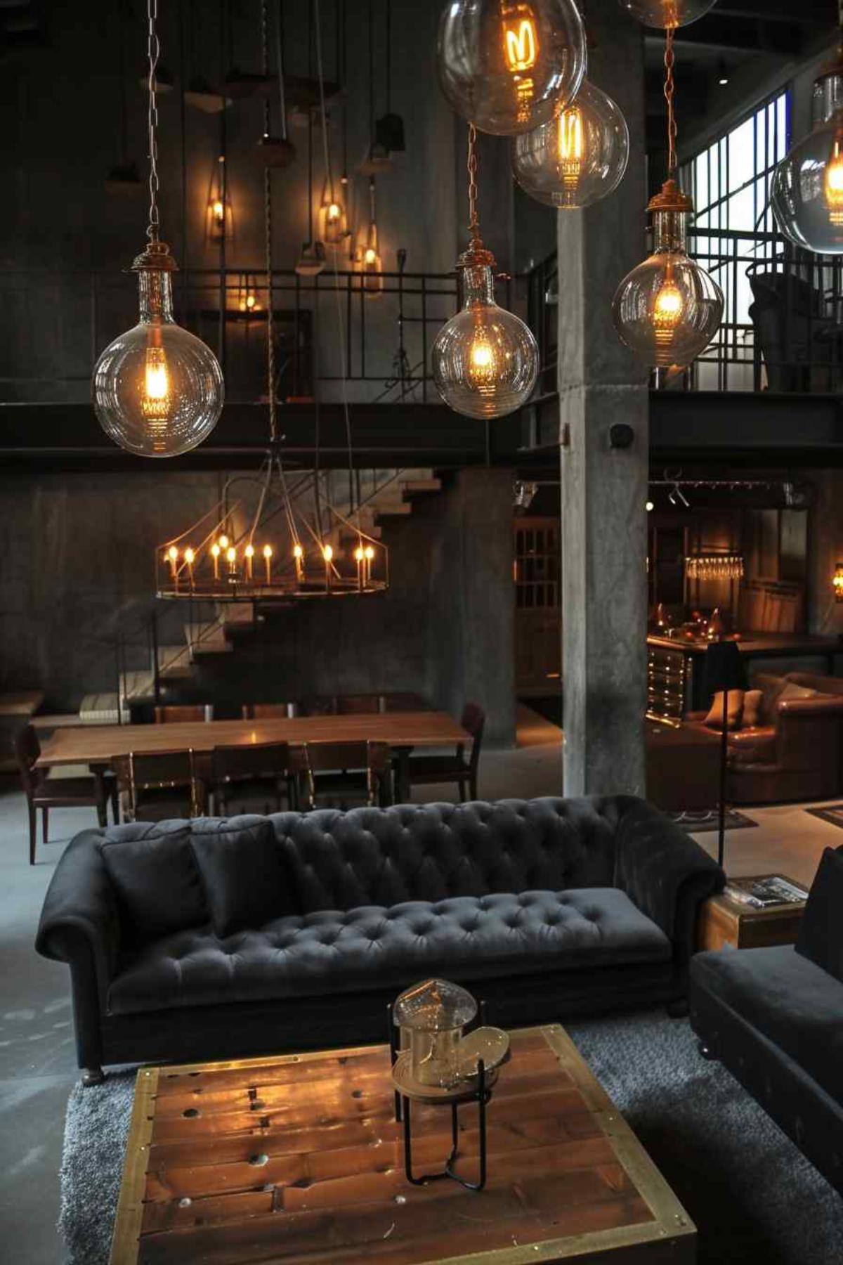 living room industrial