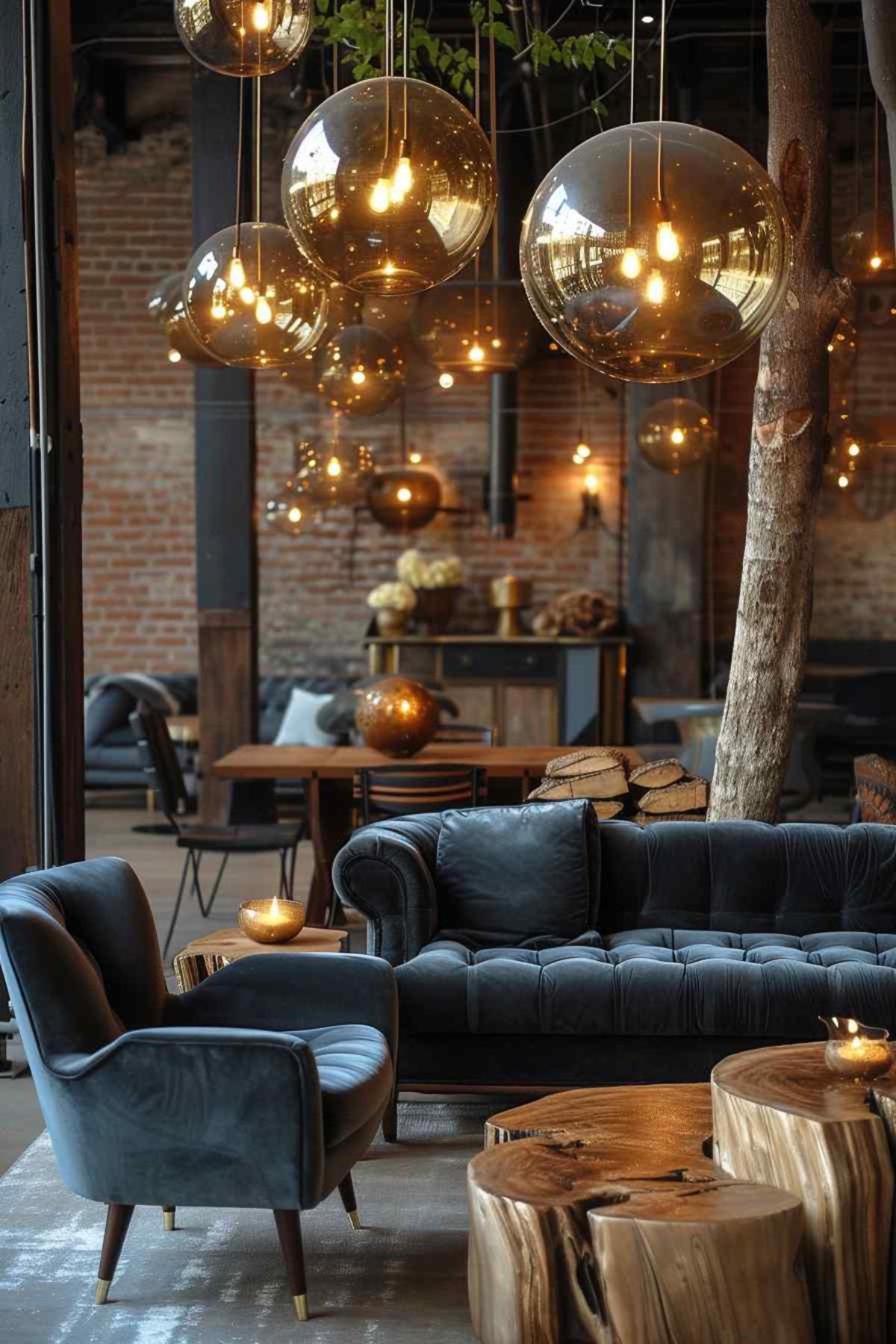 living room industrial