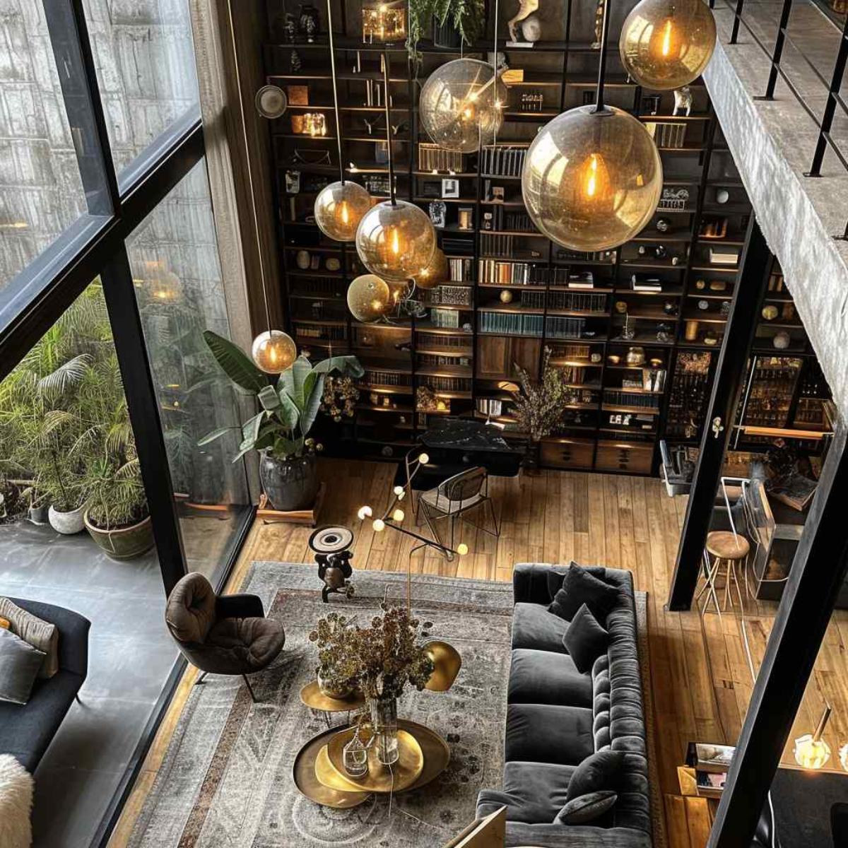 living room industrial