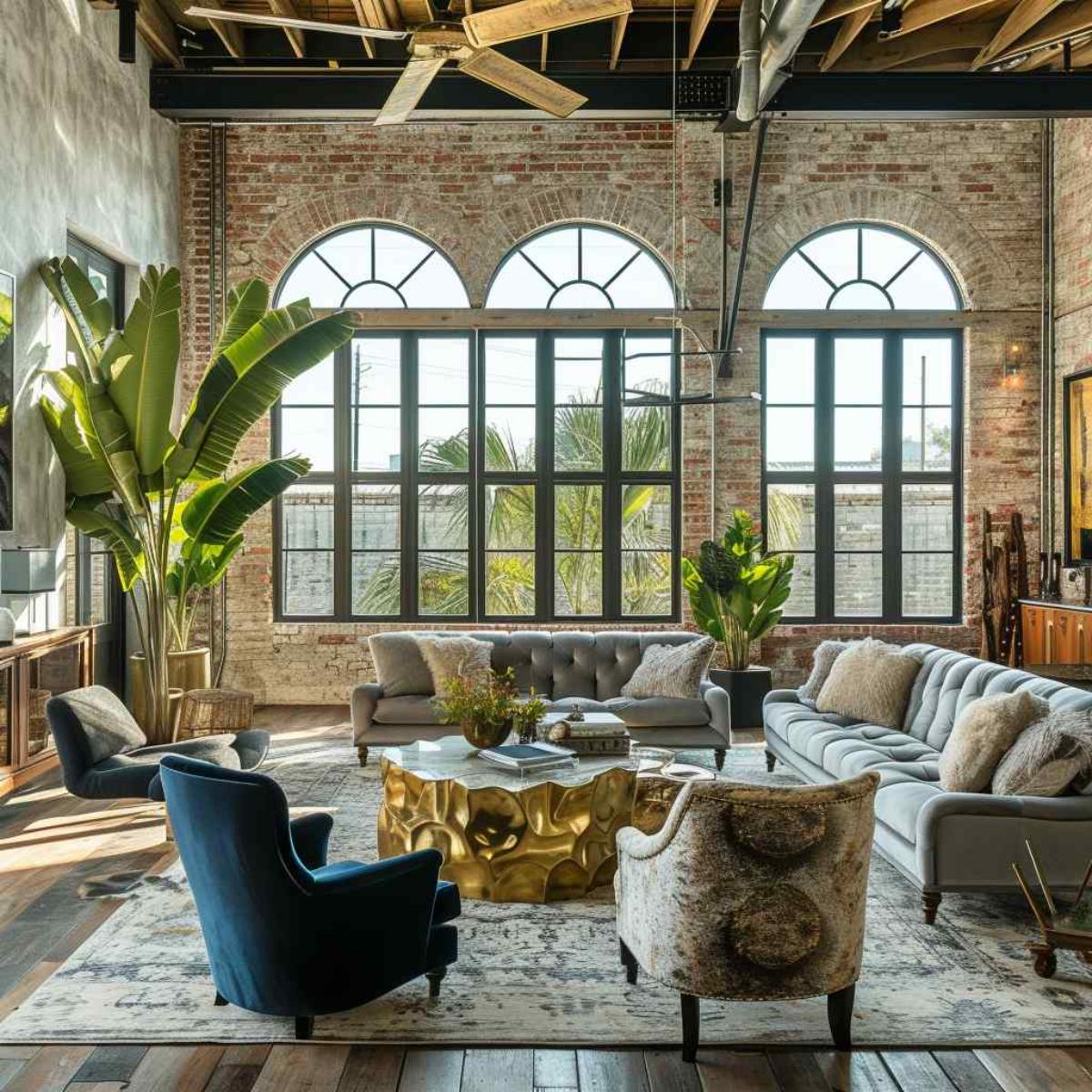 living room industrial