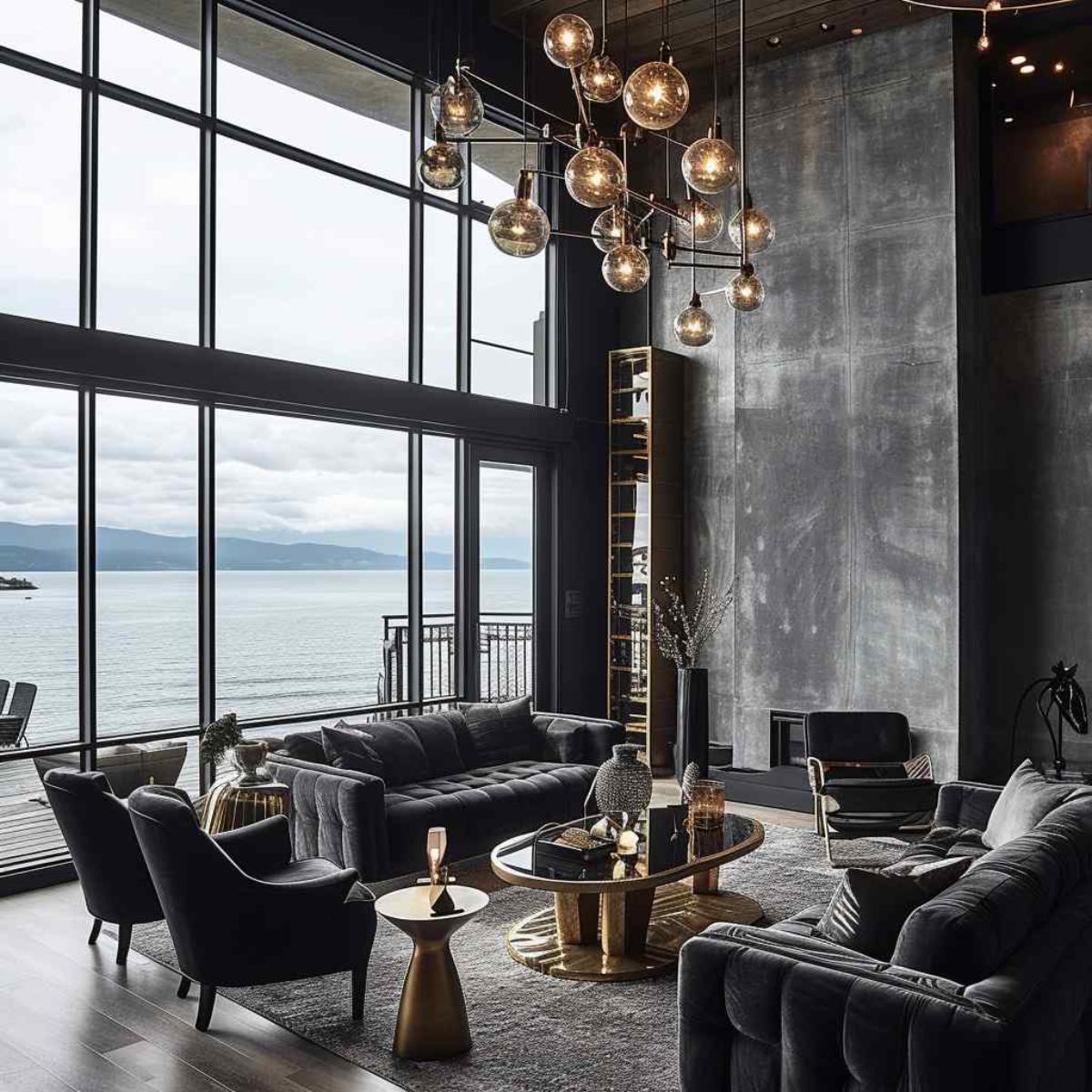 living room industrial
