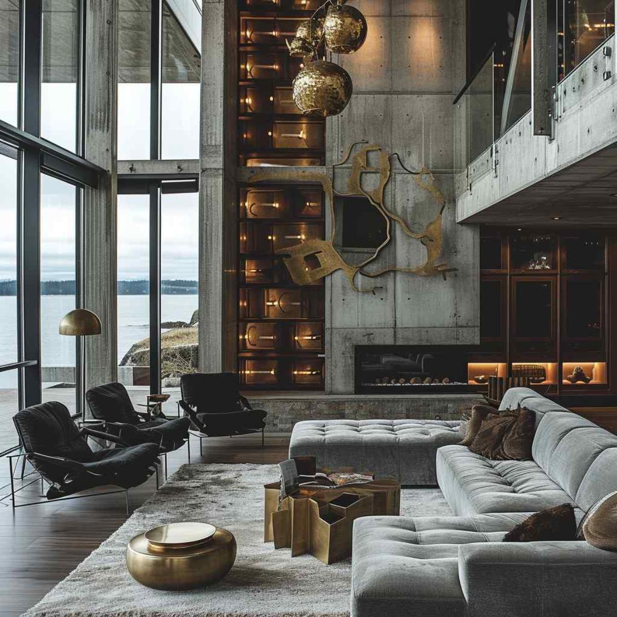 living room industrial