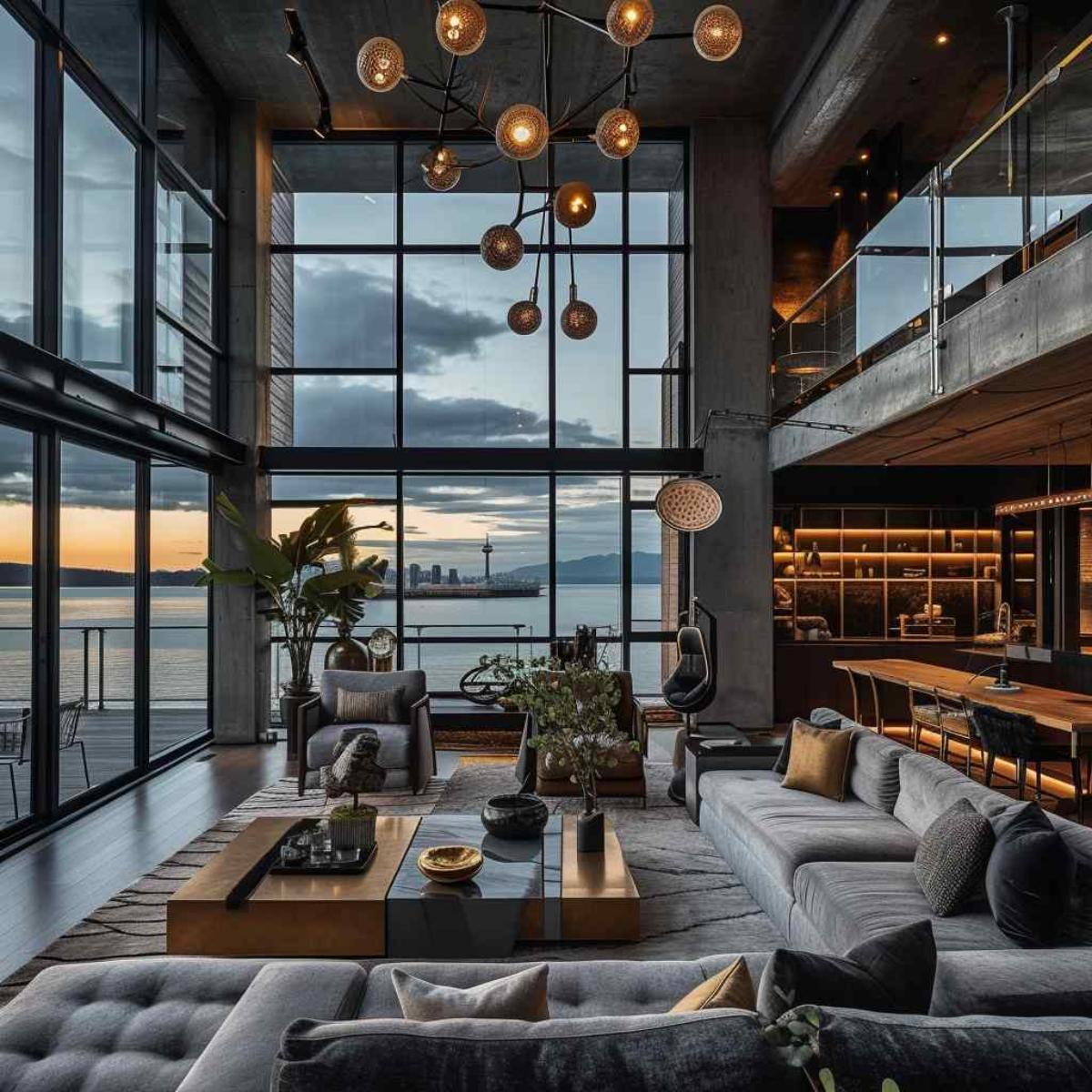 living room industrial