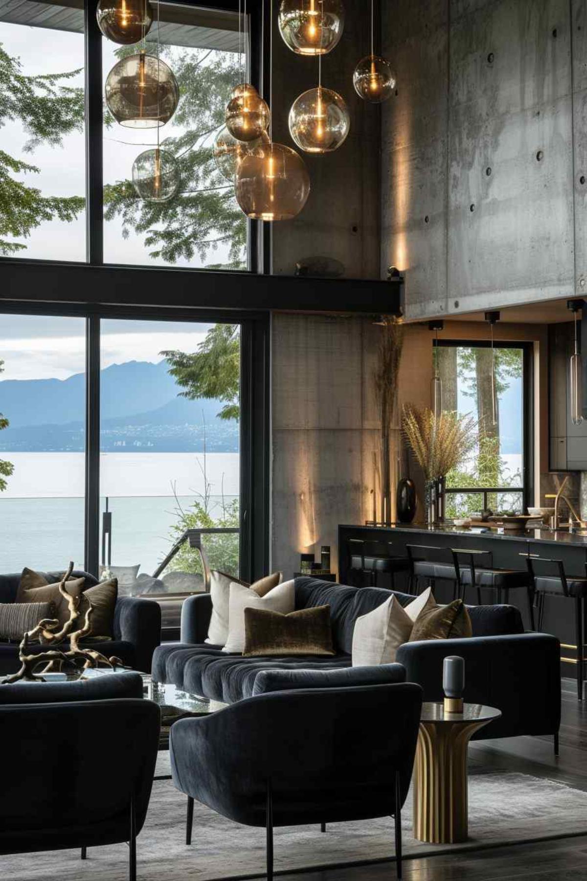 living room industrial