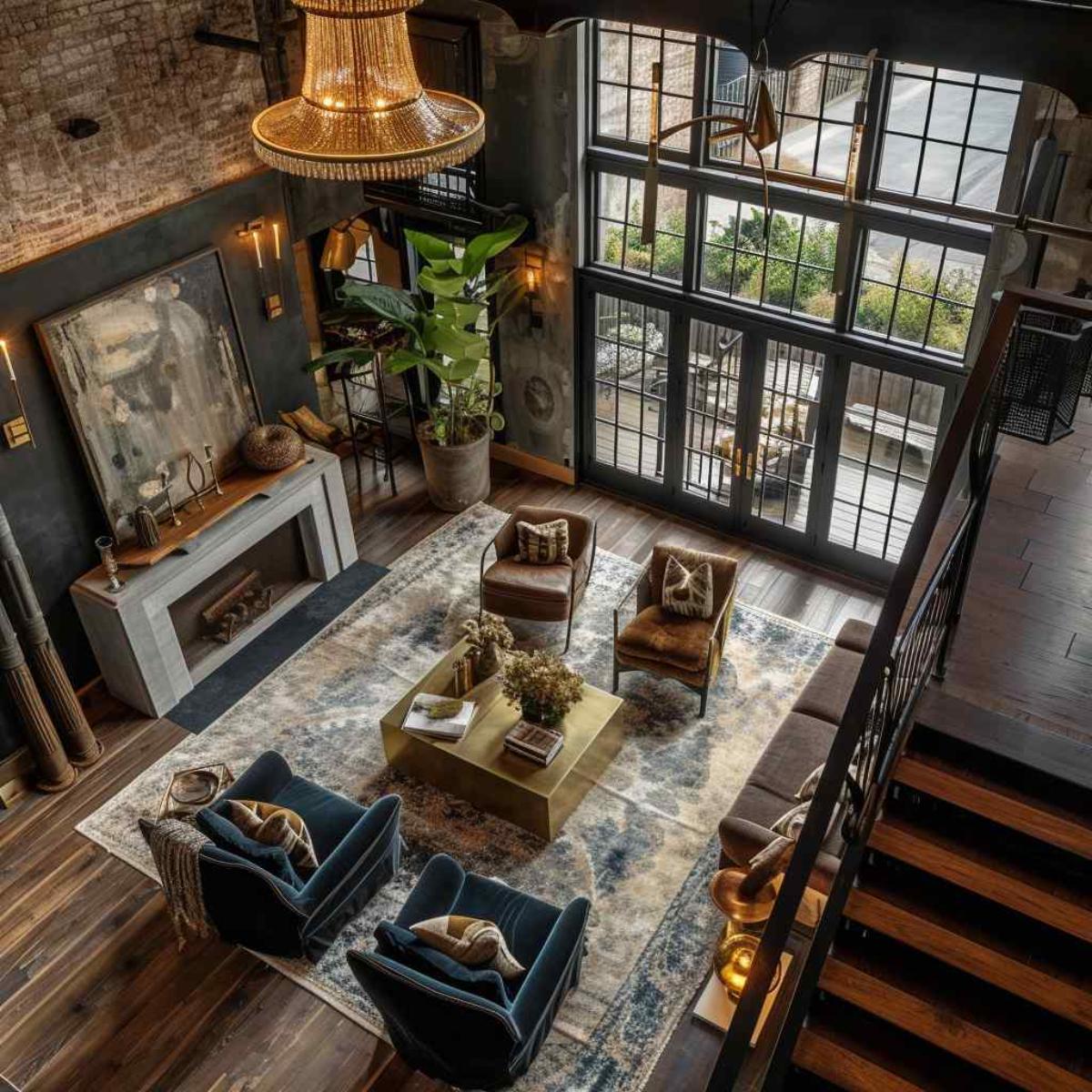 living room industrial