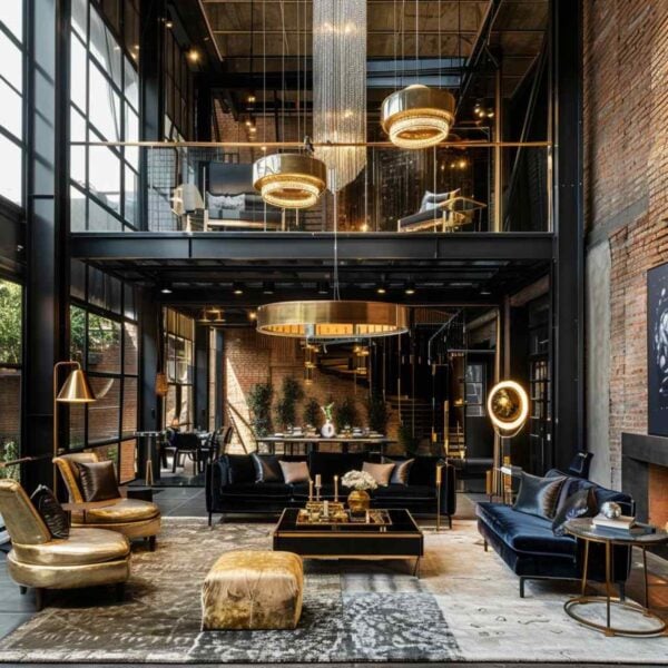 68 Industrial-Glam Living Rooms with a Bold Sense of Style (Concept ...