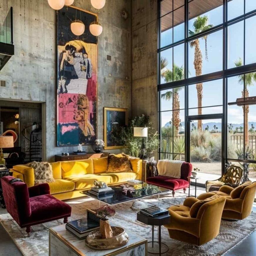 68 Industrial-Glam Living Rooms with a Bold Sense of Style (Concept ...
