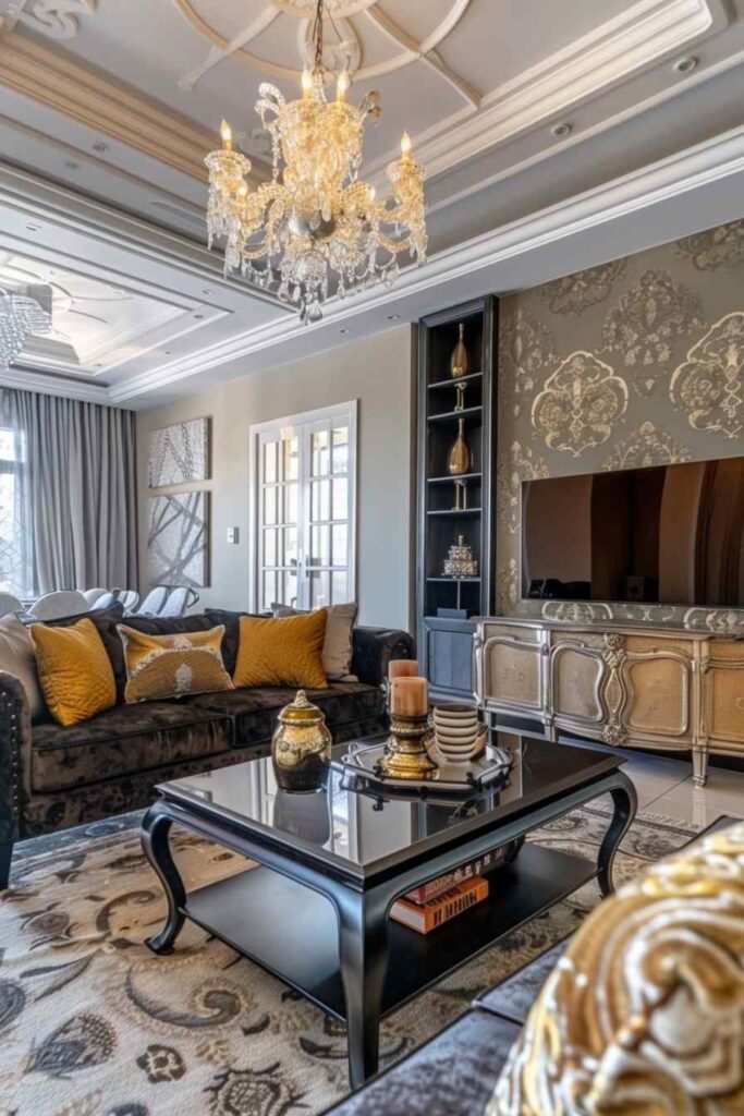 80 Living Room Designs Where Baroque Depth Meets Rococo Whimsy (Concept ...