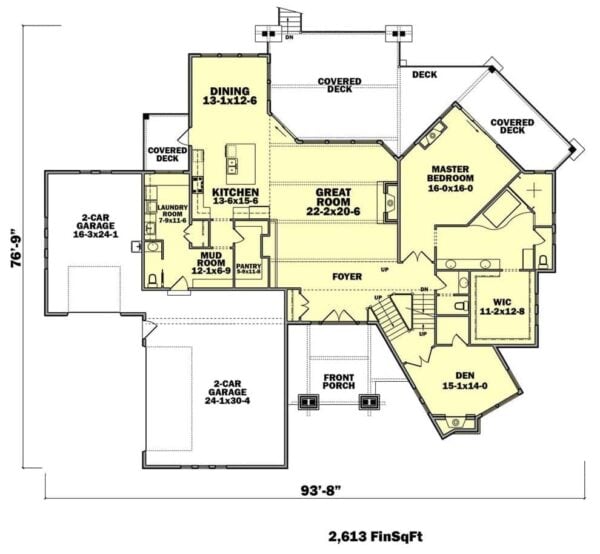 Contemporary Style 5-Bedroom Two-Story Home for a Corner Lot with ...