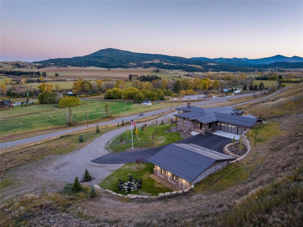 Aerial view of the property.