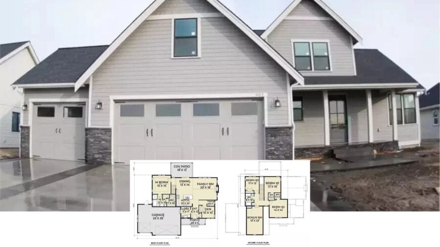 Tour This Inviting Craftsman Home with Stone Accents and a Grand Porch