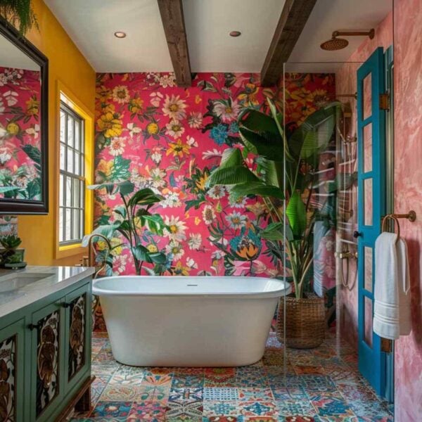 28 Bathroom Ideas Explore the Eclectic Nature of Boho Design (Concept ...