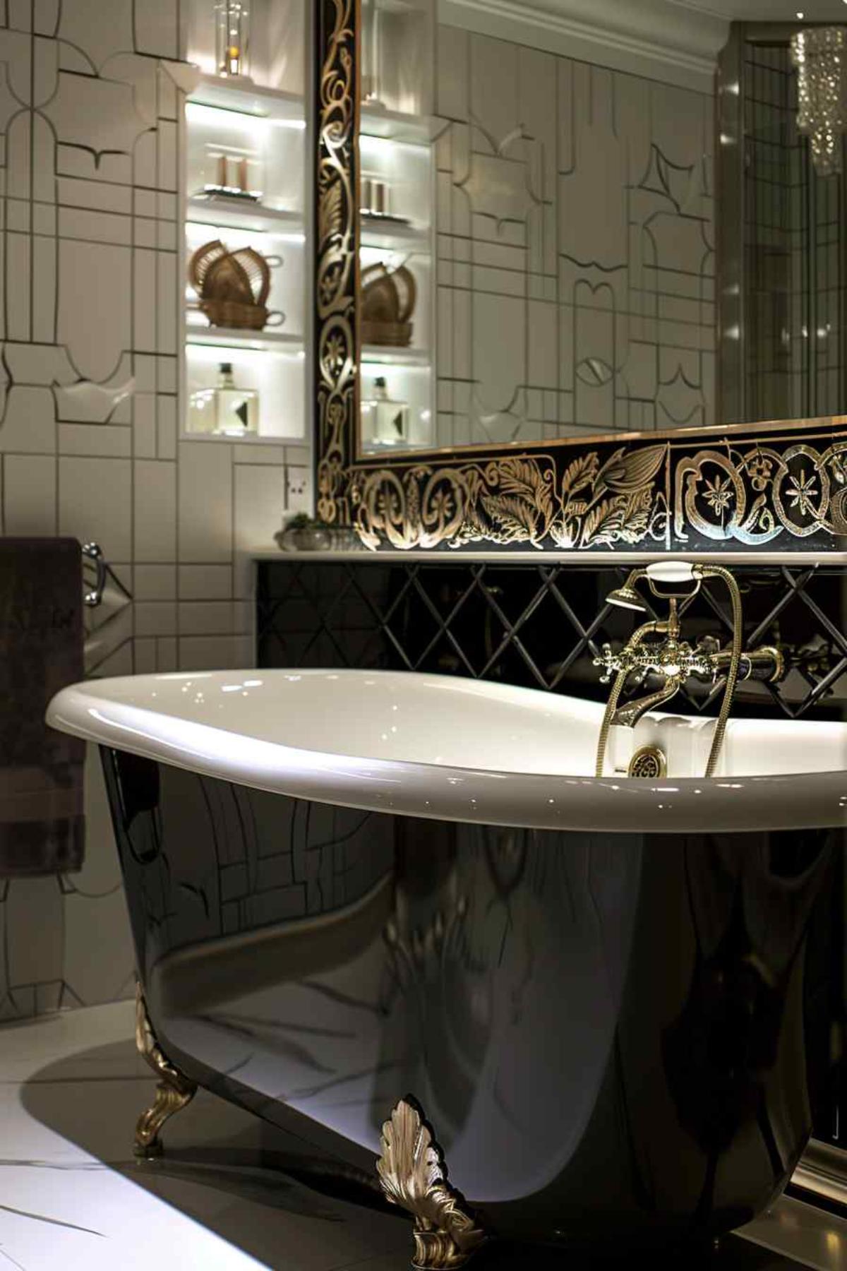 bathroom deco rococo