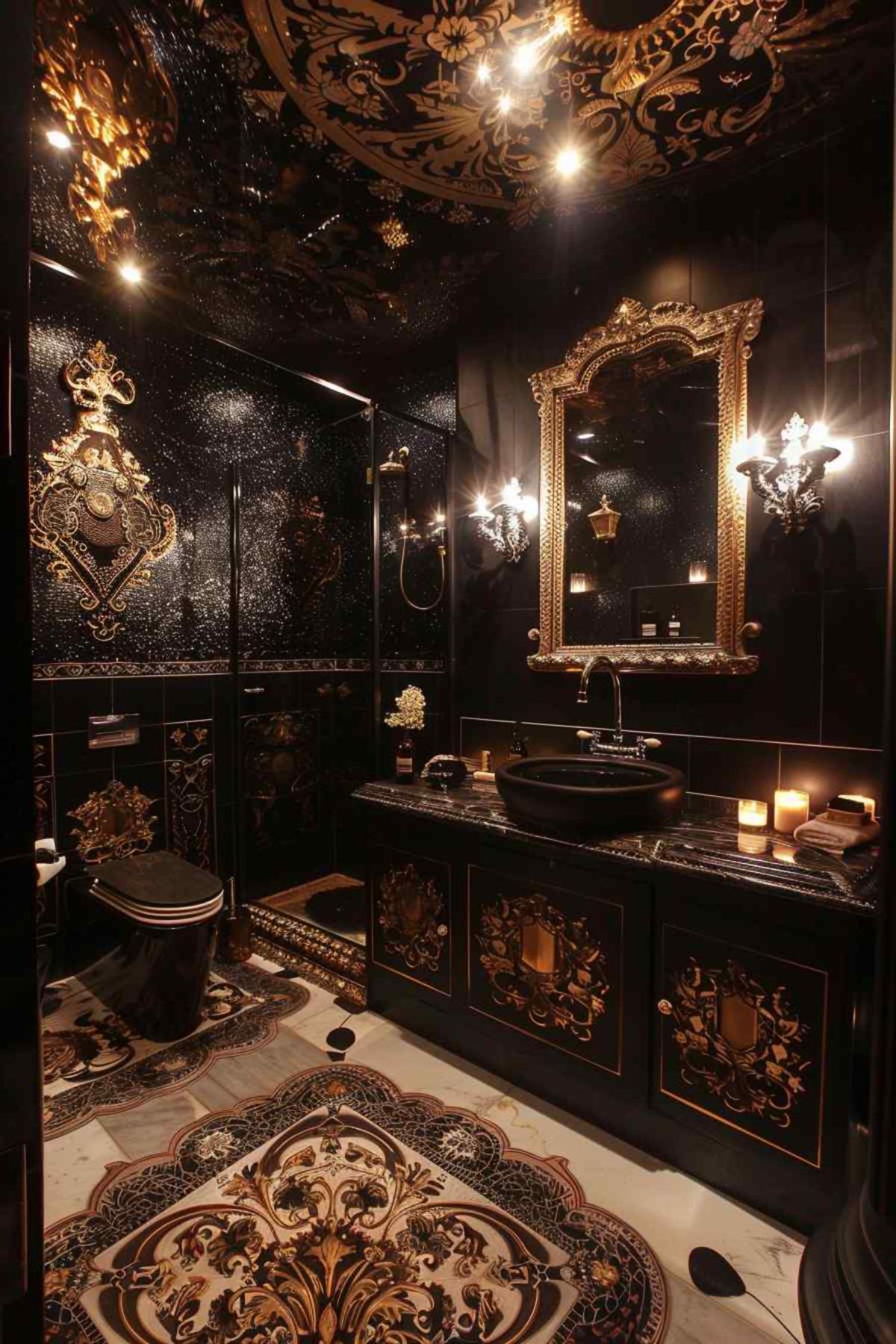 bathroom deco rococo