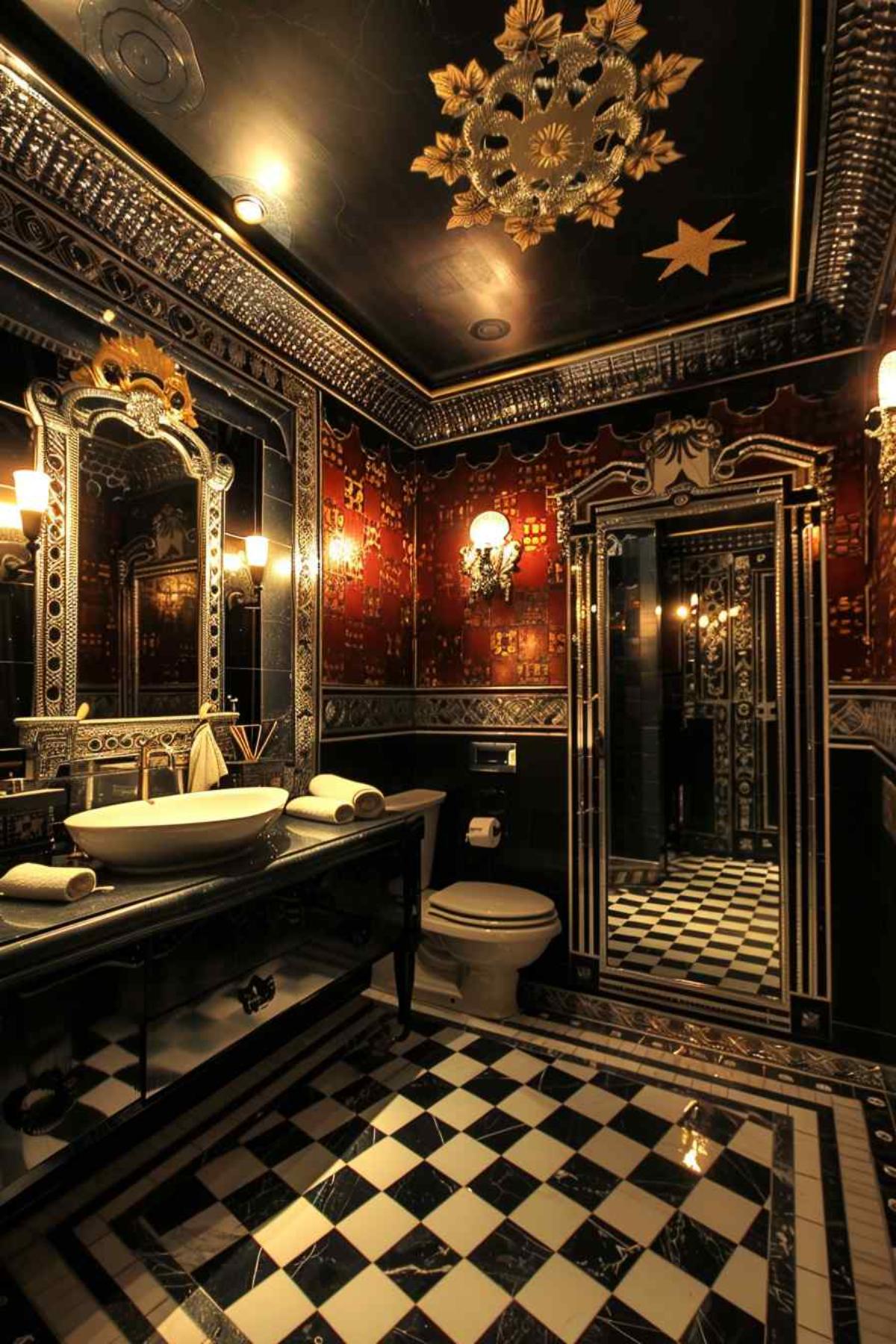 bathroom deco rococo
