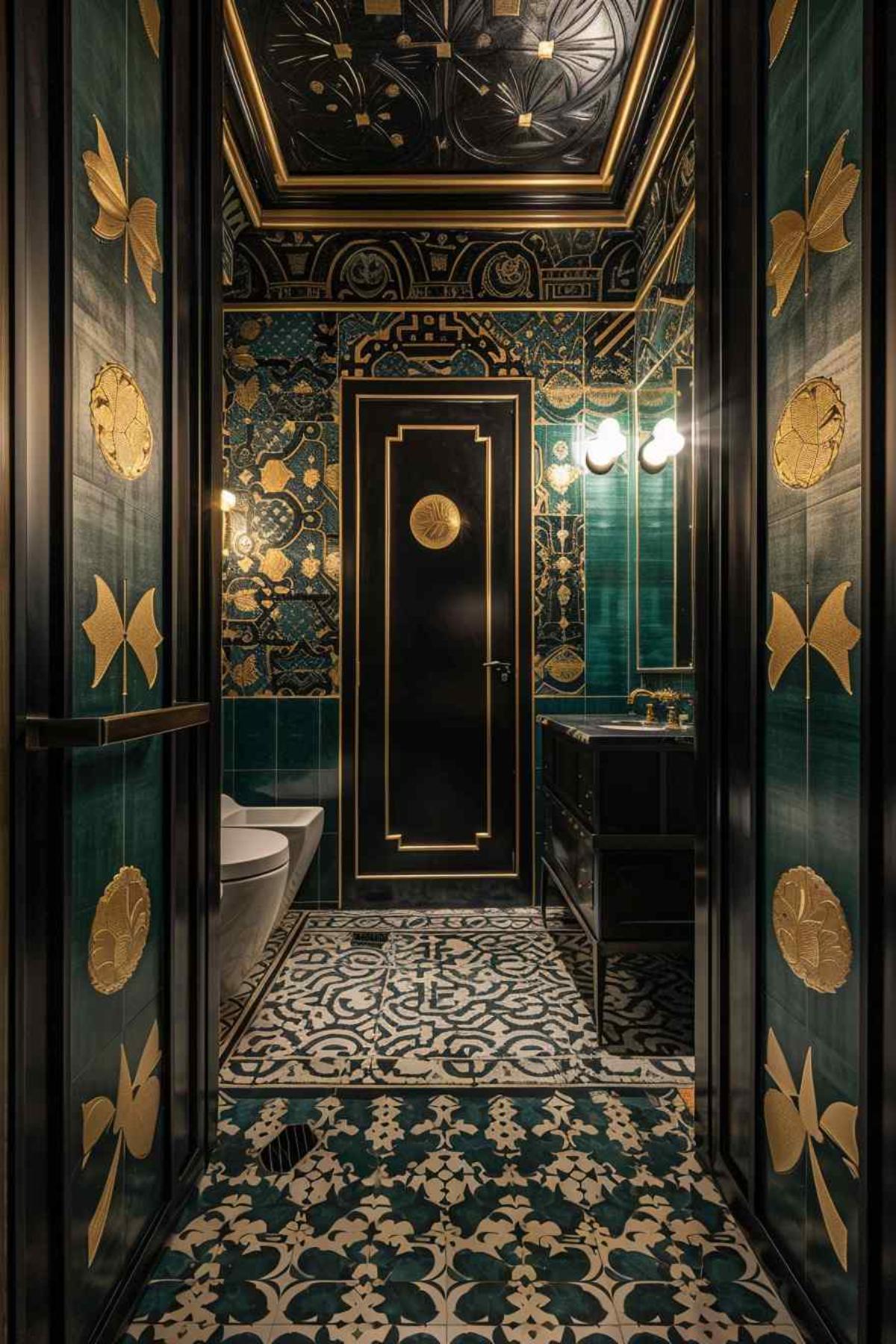 bathroom deco rococo