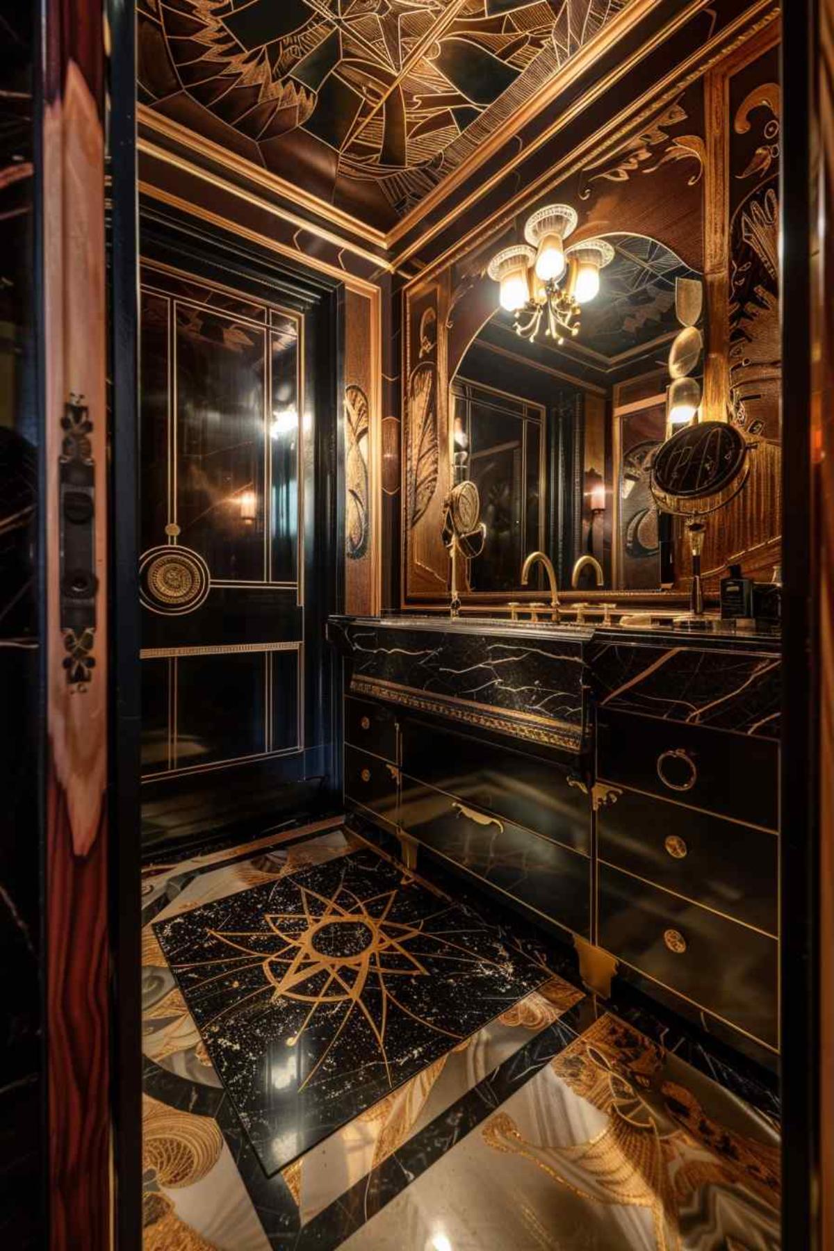 bathroom deco rococo