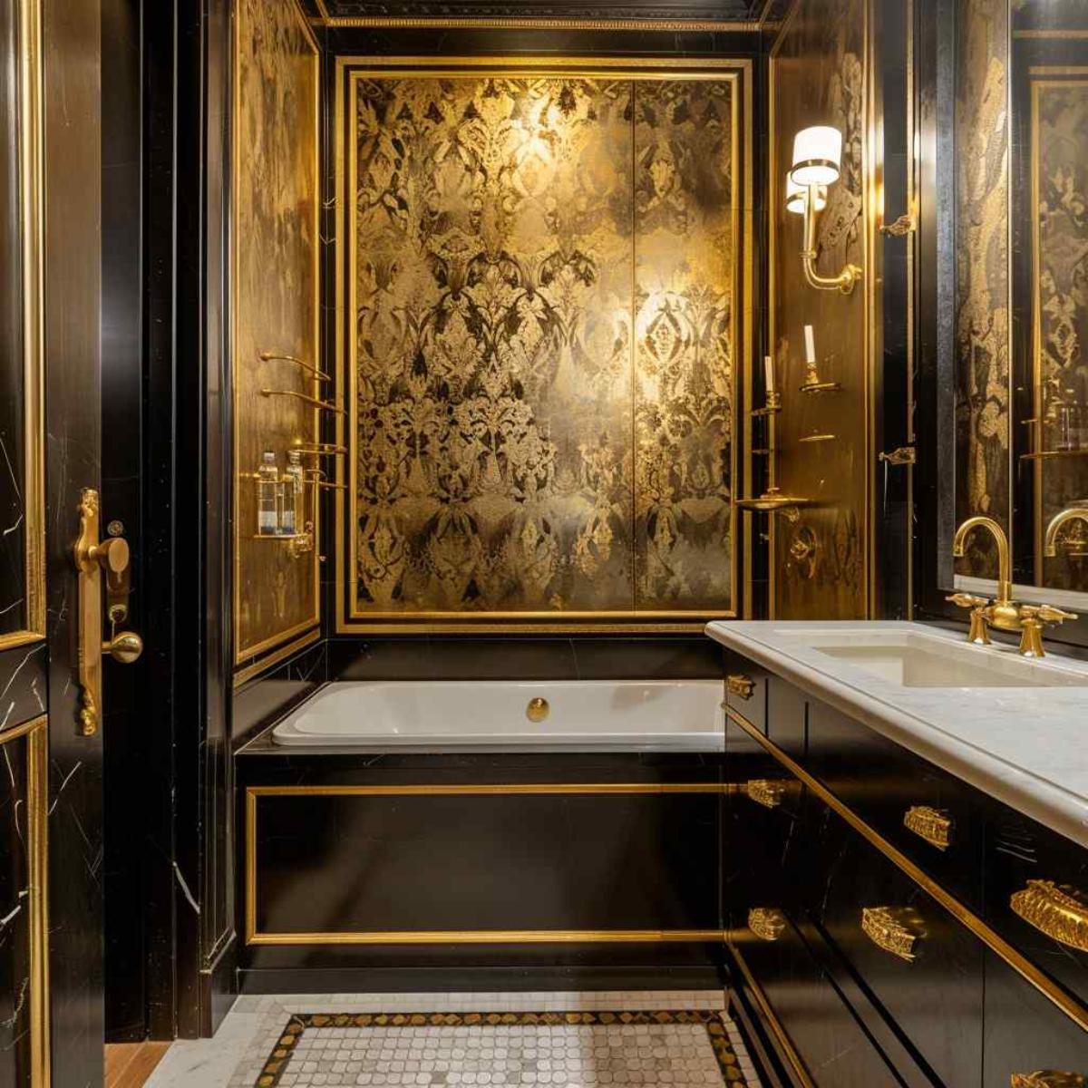 bathroom deco rococo