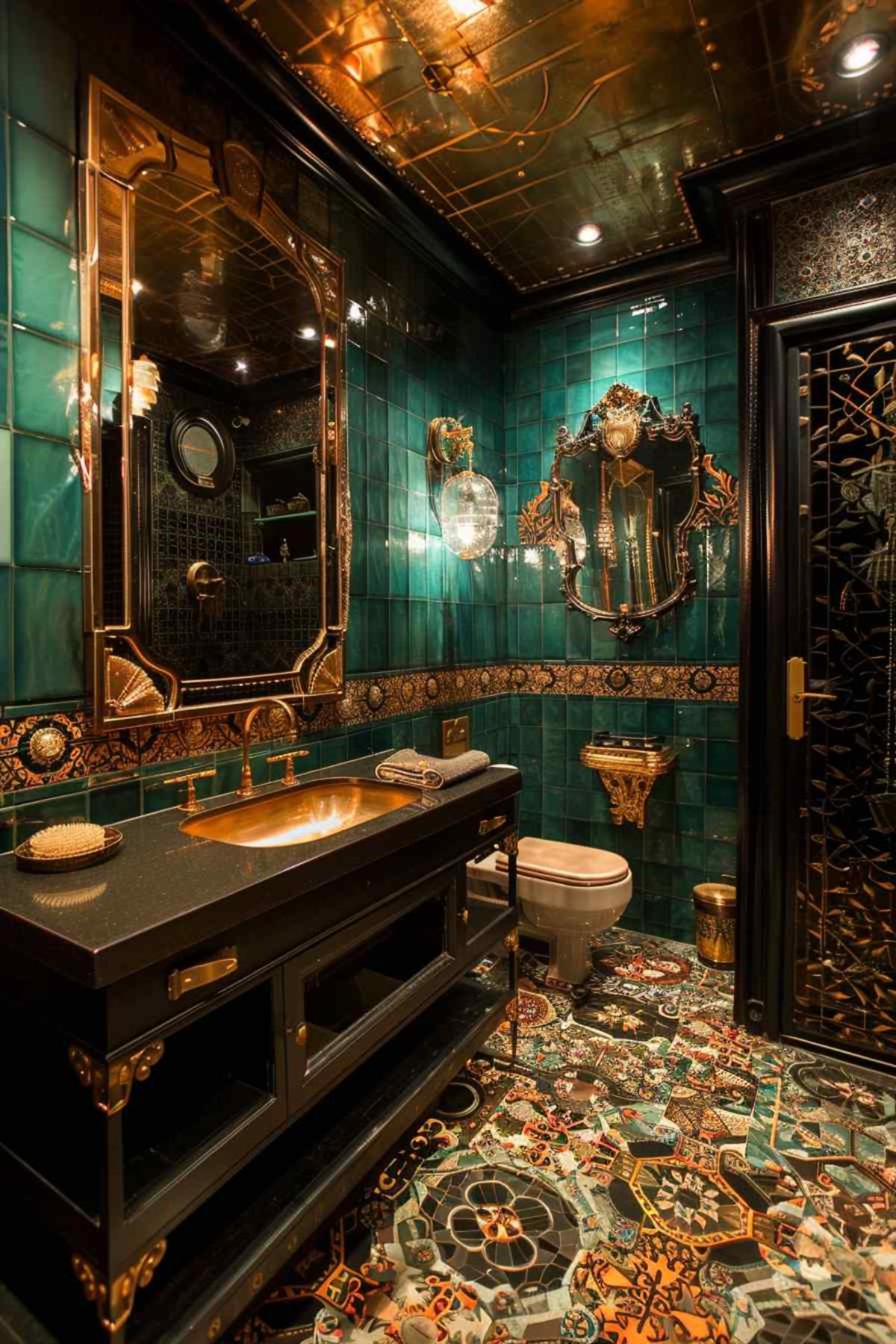 bathroom deco rococo