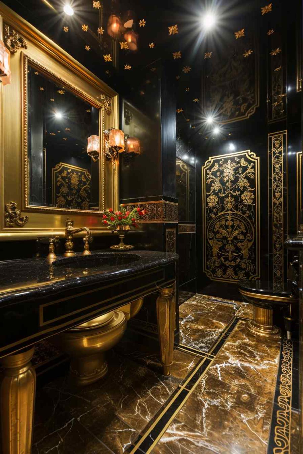 bathroom deco rococo