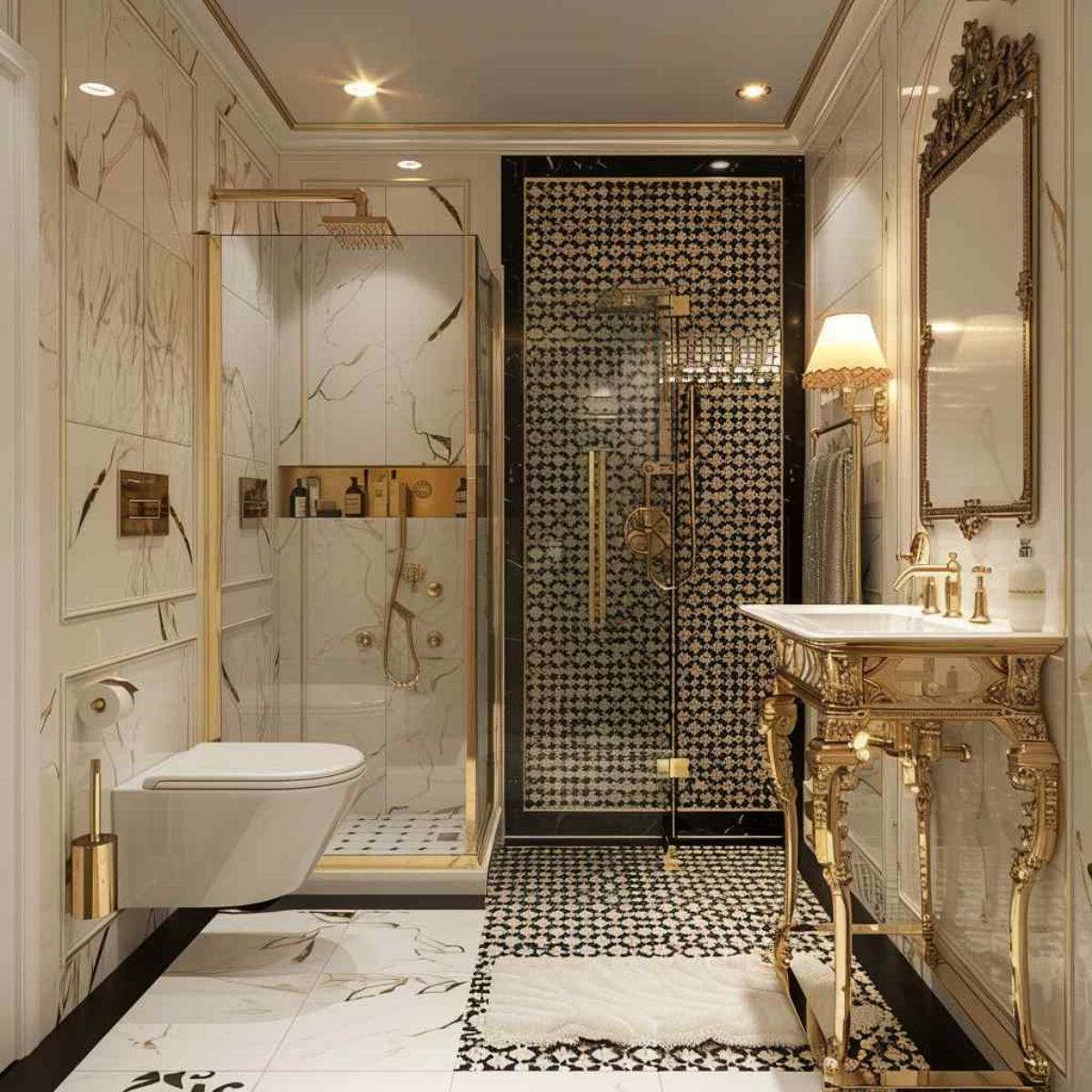 bathroom deco rococo