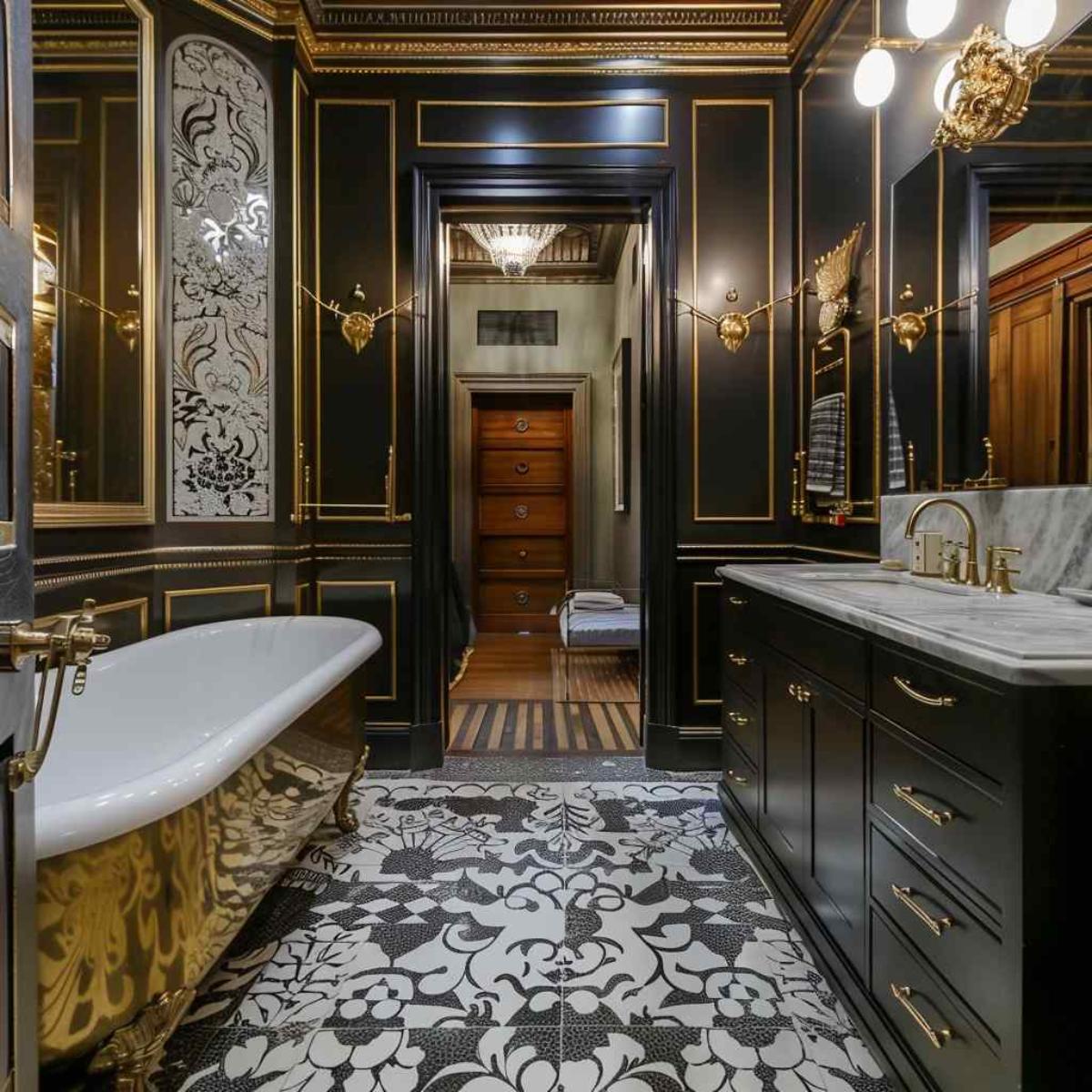 bathroom deco rococo