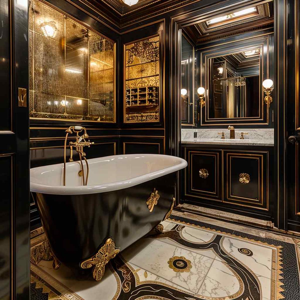 bathroom deco rococo