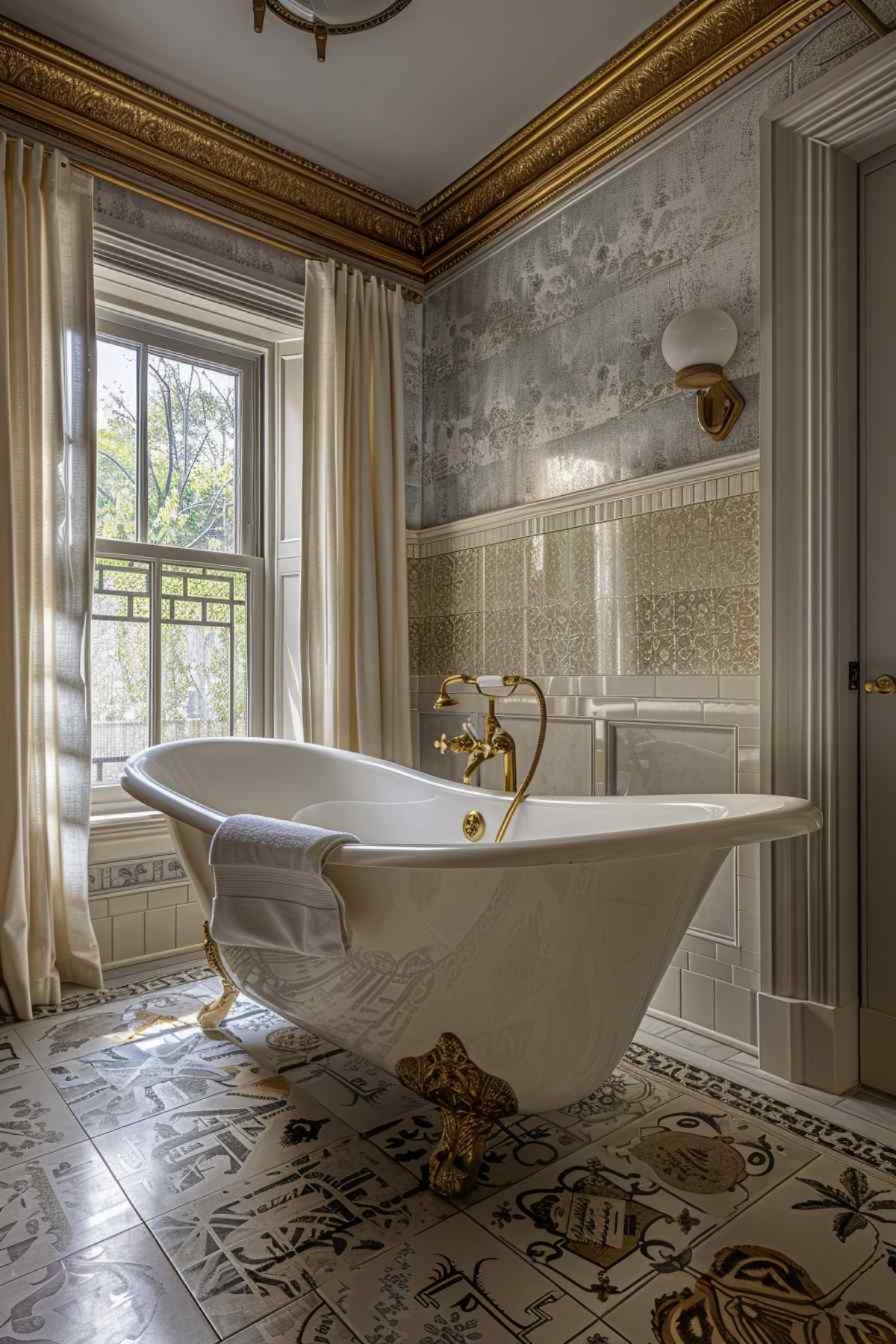 bathroom deco rococo